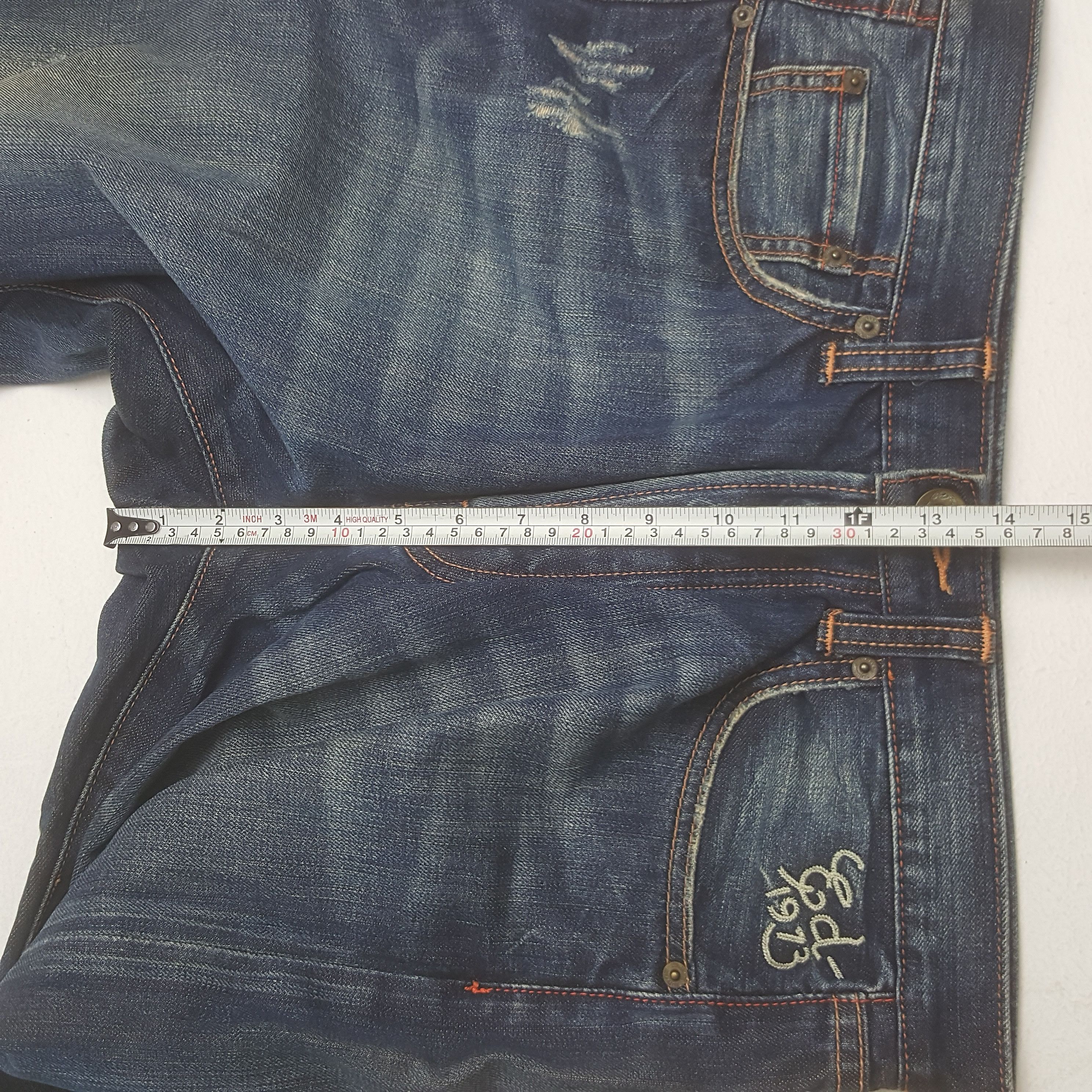 Ed Hardy Vintage Ed Hardy American Designer Embroidery Art Jeans Size US 31 - 10 Thumbnail