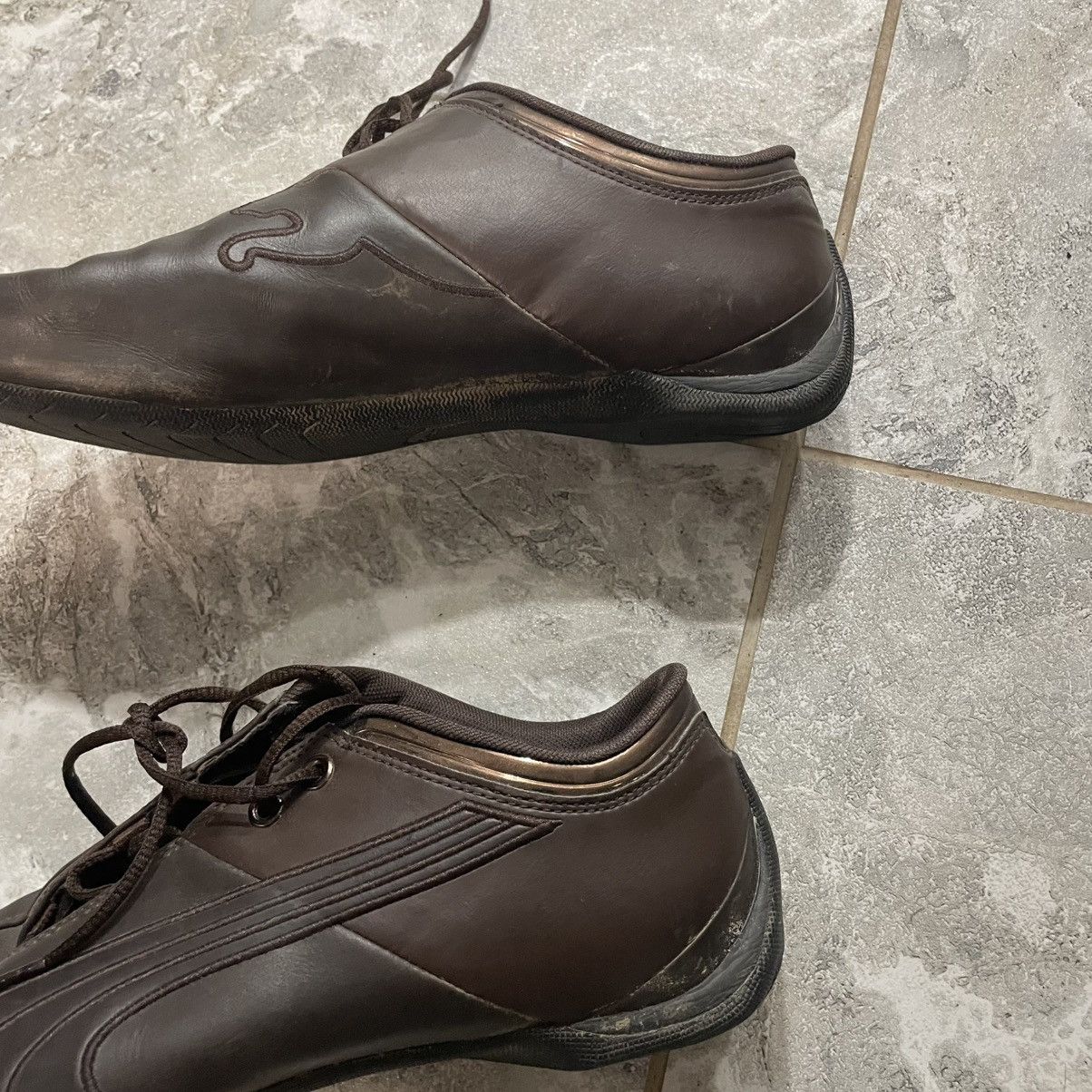 Japanese Brand Puma speedcat hype brown boots shoes sneakers retro old Size US 10 / EU 43 - 4 Thumbnail