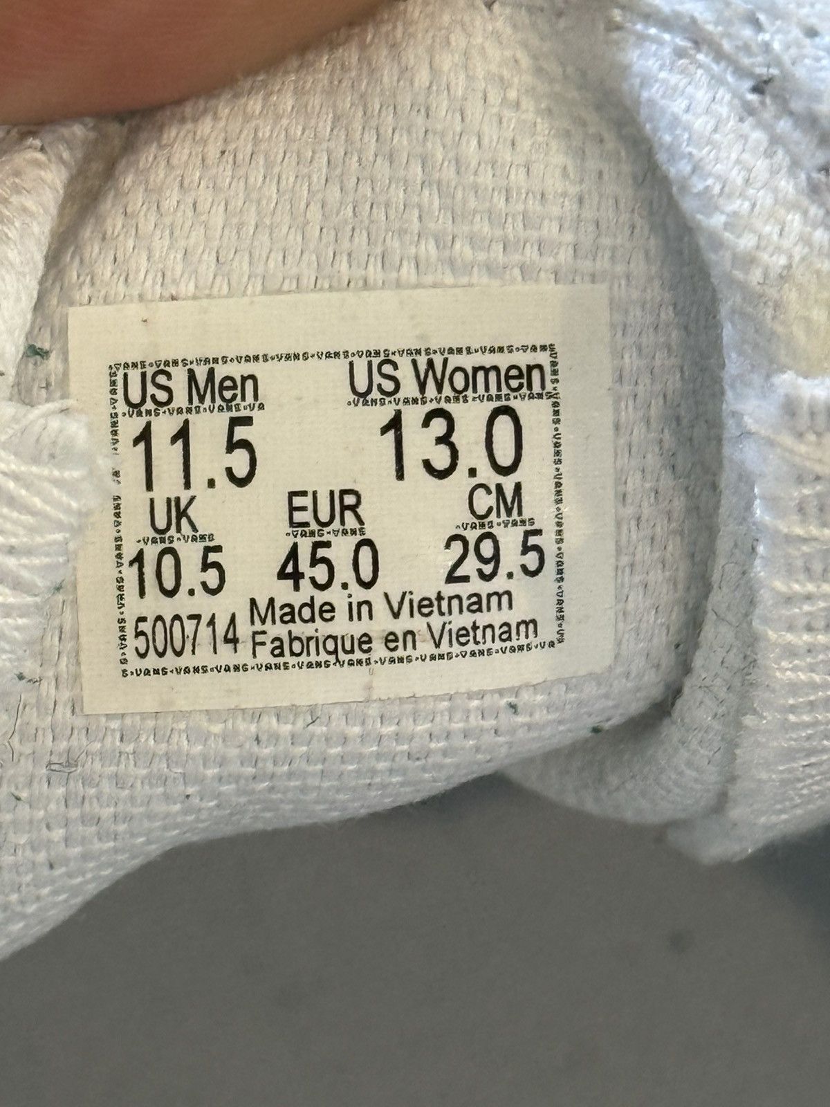 Vans Dump Wrld USA ‘ DumpGoon ‘ Custom Vans Size US 11.5 / EU 44-45 - 8 Thumbnail