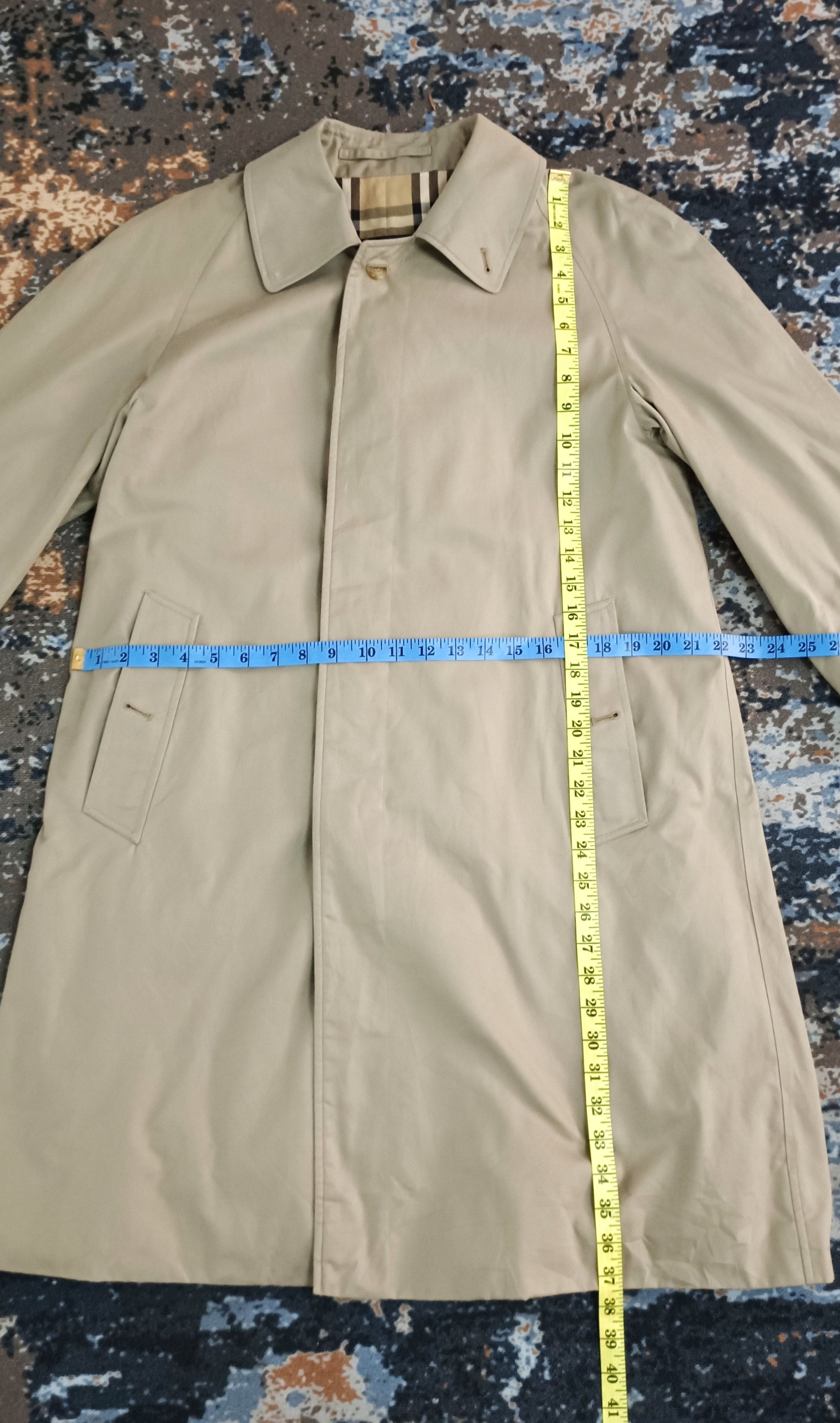 Burberry Vintage 90s 🔥Burberrys Nova Check Trench Coat Size US L / EU 52-54 / 3 - 14 Thumbnail