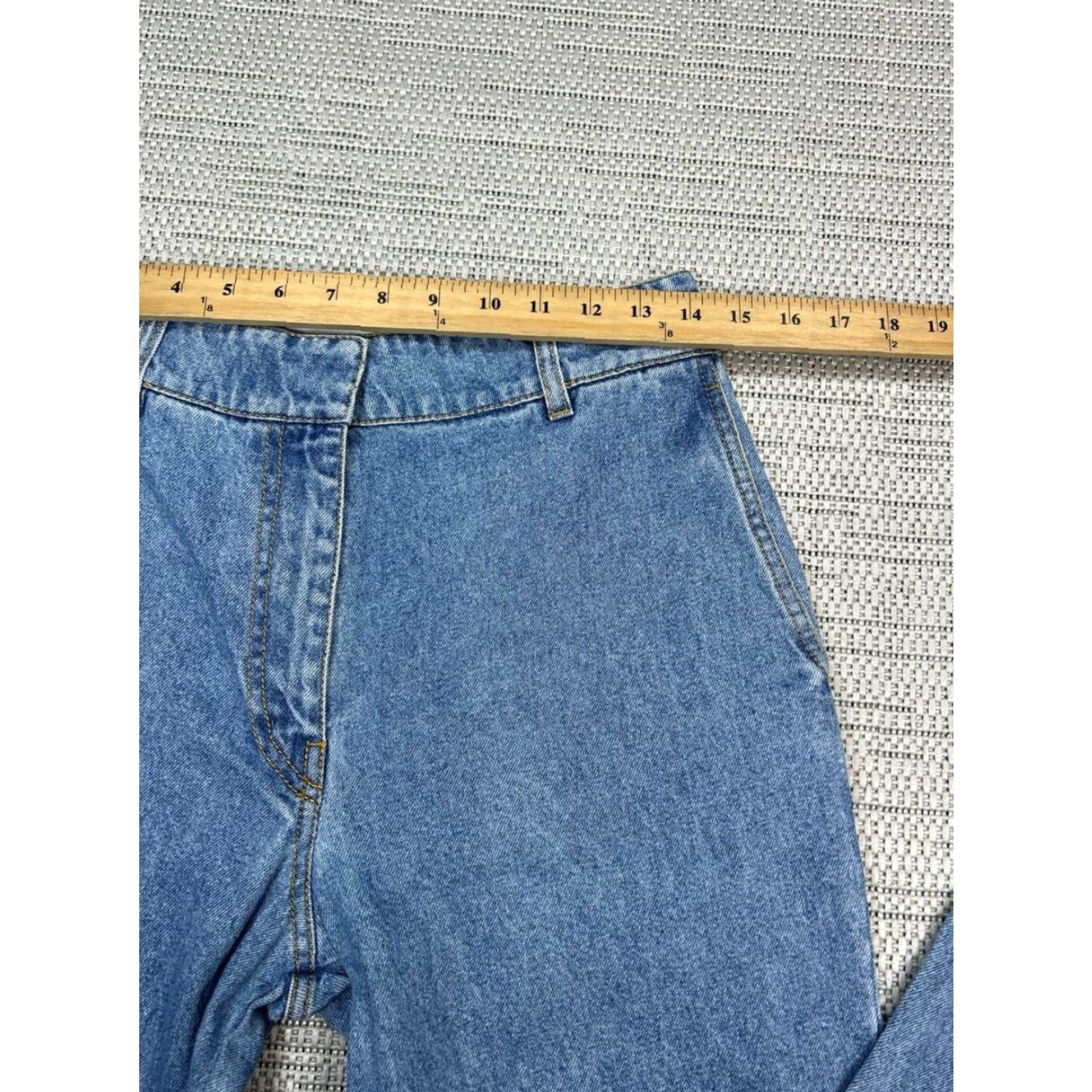 Christian Wijnants Christian Wijnants Jeans Womens 36 Blue Denim Cotton Straight 28x33 Vintage No Size 25" / US 0 / IT 36 - 3 Thumbnail
