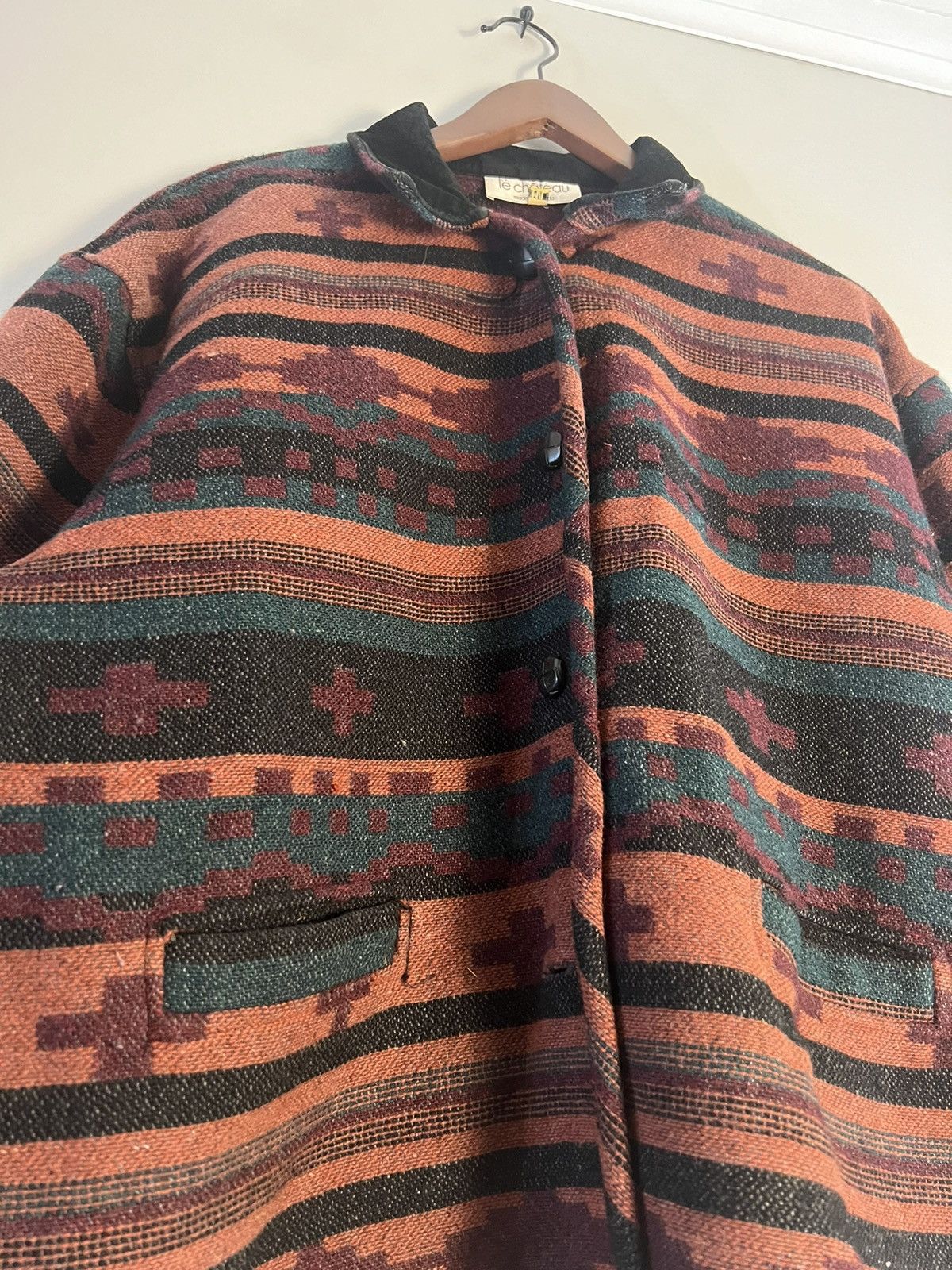 L.L. Bean × Le Chateau × Pendleton 🔥70s/80s🔥 Aztec chore jacket Size US L / EU 52-54 / 3 - 2 Thumbnail