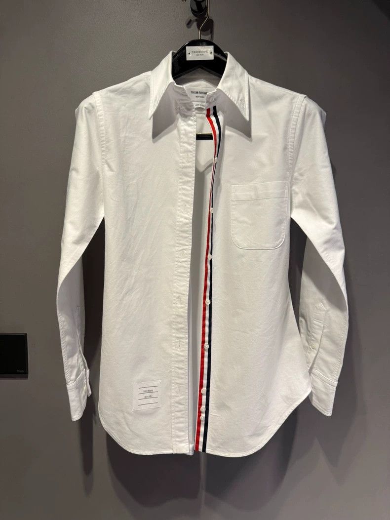 Thom Browne Classic three-color shirt with front placket