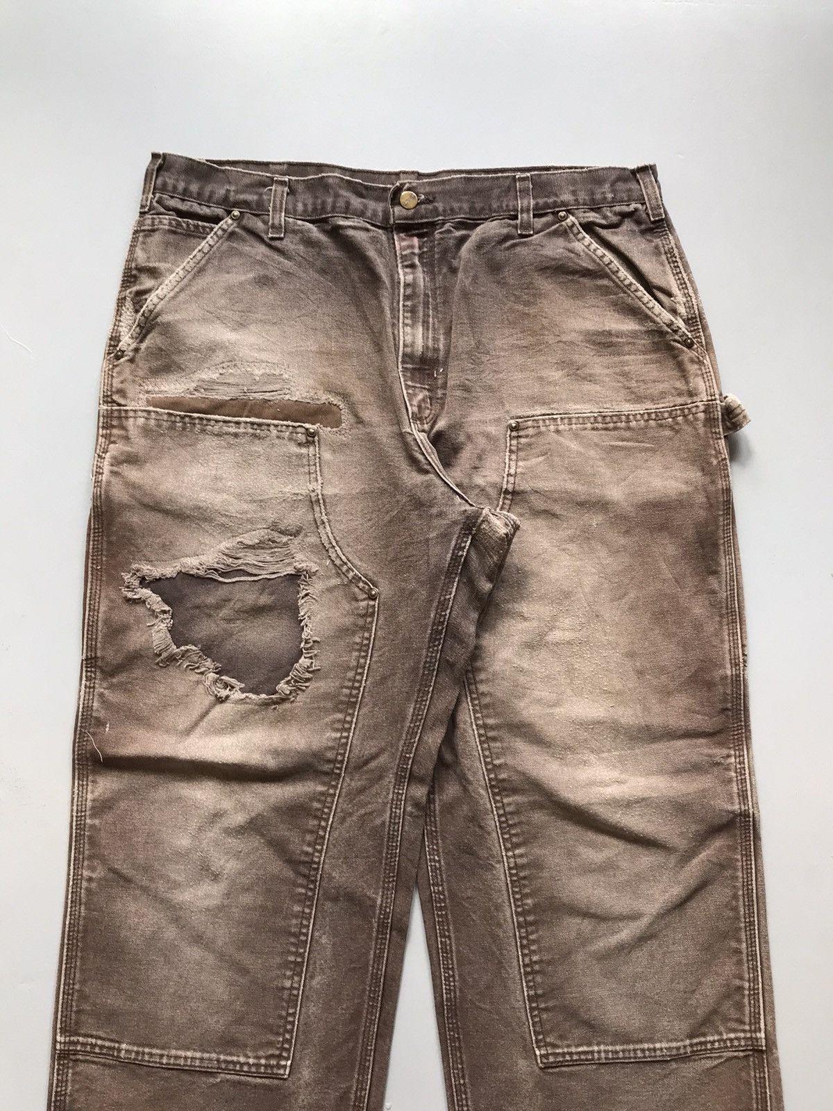 Carhartt Vintage Carhartt B136 DKB double knee workwear Size US 40 / EU 56 - 5 Thumbnail