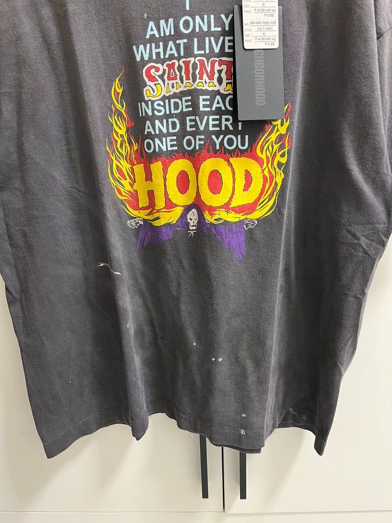 Saint Michael Saint Michael Flame printing to make old short sleeves Size US XL / EU 56 / 4 - 4 Thumbnail