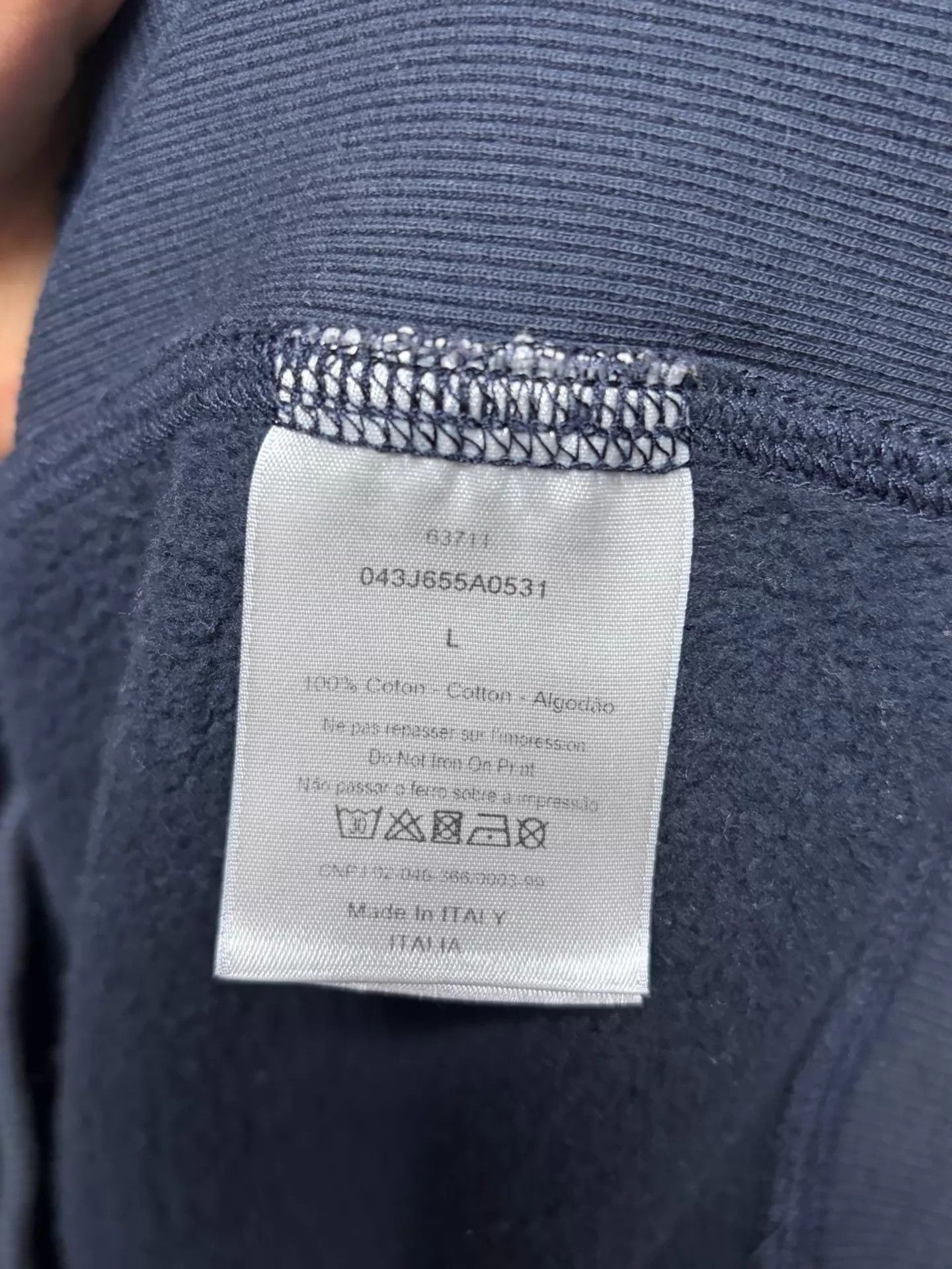 Dior Dior Atelier Sweatshirt L Navy Blue Size L / US 10 / IT 46 - 4 Thumbnail