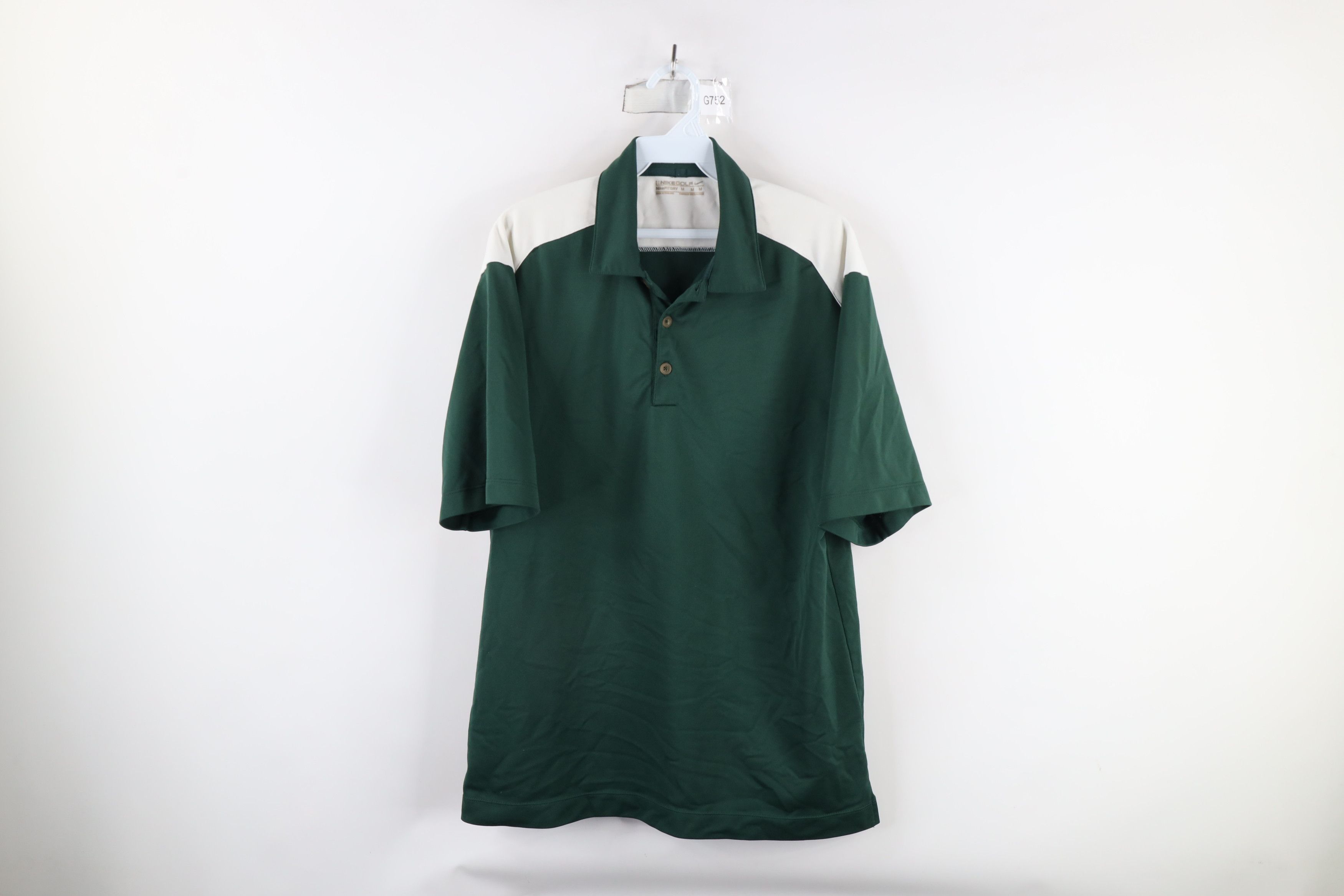 Nike × Vintage Vintage Nike Golf Mini Swoosh Collared Polo Shirt Green Size US M / EU 48-50 / 2 - 1 Thumbnail