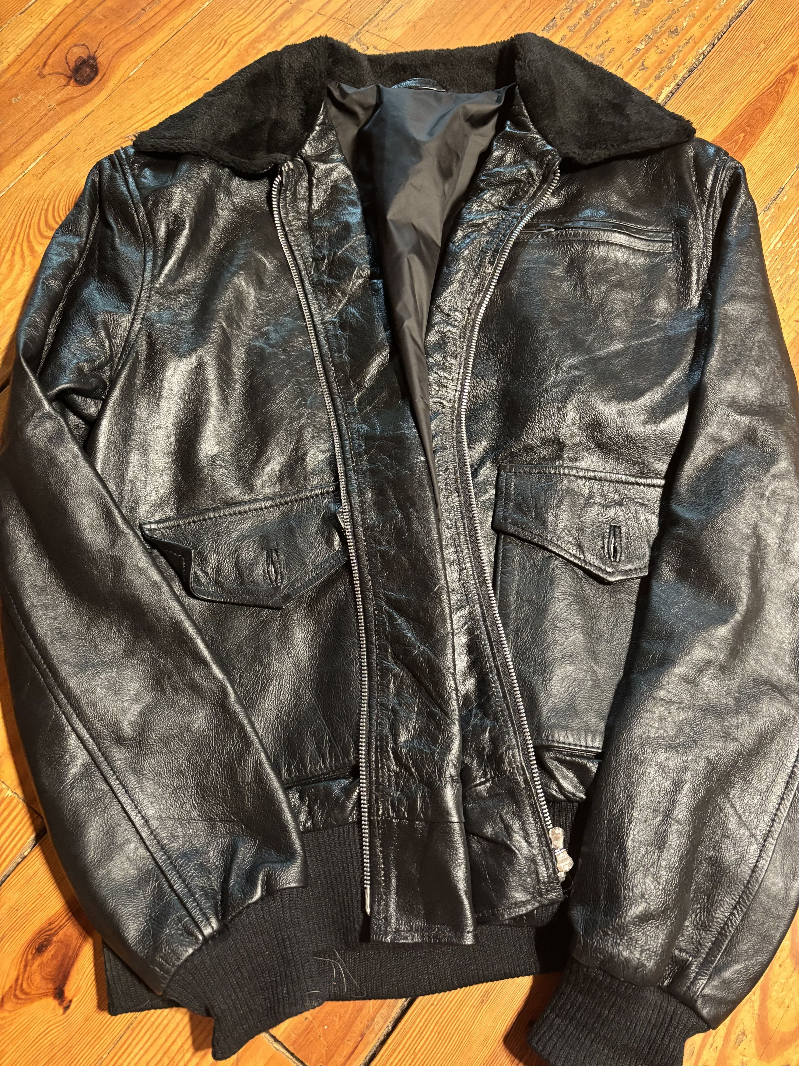 Vintage Vintage Leather Jacket Size US L / EU 52-54 / 3 - 1 Thumbnail