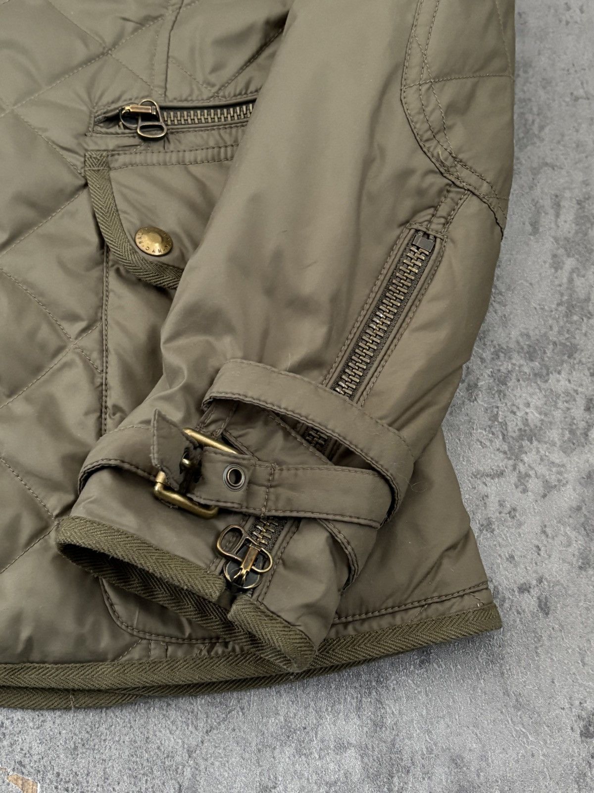 Ralph Lauren Ralph Lauren Olive Green Down & Feather Quilted Zip Jacket Size M / US 6-8 / IT 42-44 - 6 Thumbnail