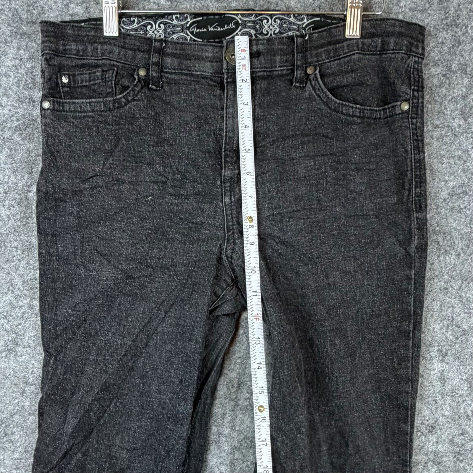 Gloria Vanderbilt Y2K Gloria Vanderbilt Amanda Jeans Womens 12 Black Denim Size 32" / US 10 / IT 46 - 5 Thumbnail