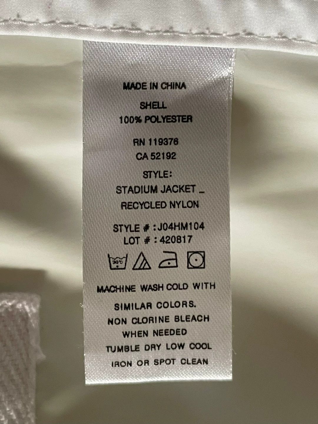 Helmut Lang Helmut Lang Oversized Waterproof Text Print Coach Jkt S Size US S / EU 44-46 / 1 - 7 Thumbnail