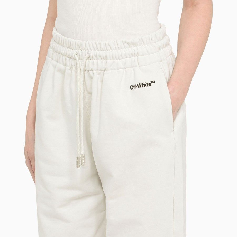 Off-White o1d2blof0924 Cotton Jogging Trouser in White Size 27" / US 4 / IT 40 - 5 Thumbnail