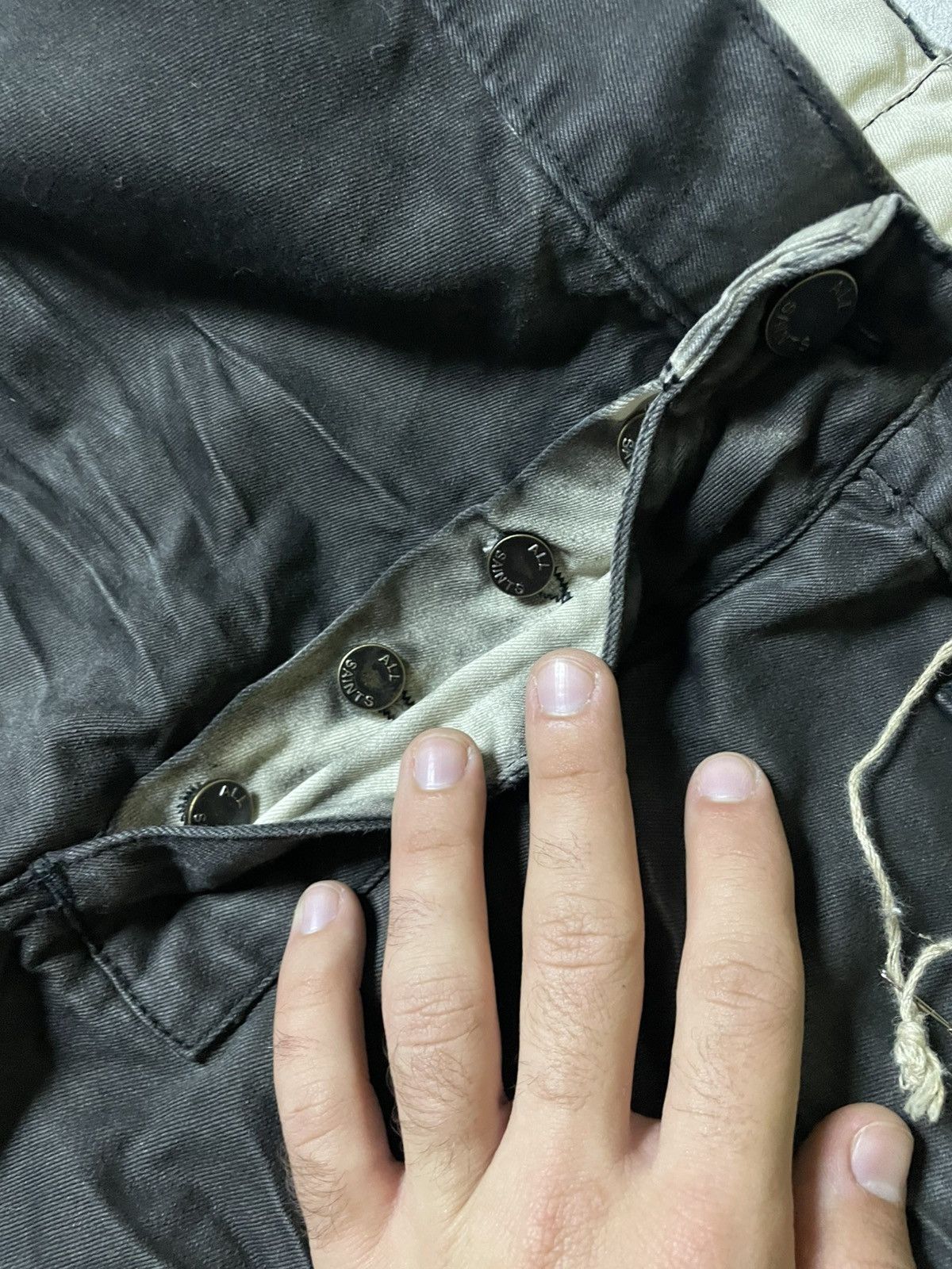 Allsaints Skull Allsaints Rick Owens Style Drop Crotch Jeans Size US 32 / EU 48 - 10 Thumbnail