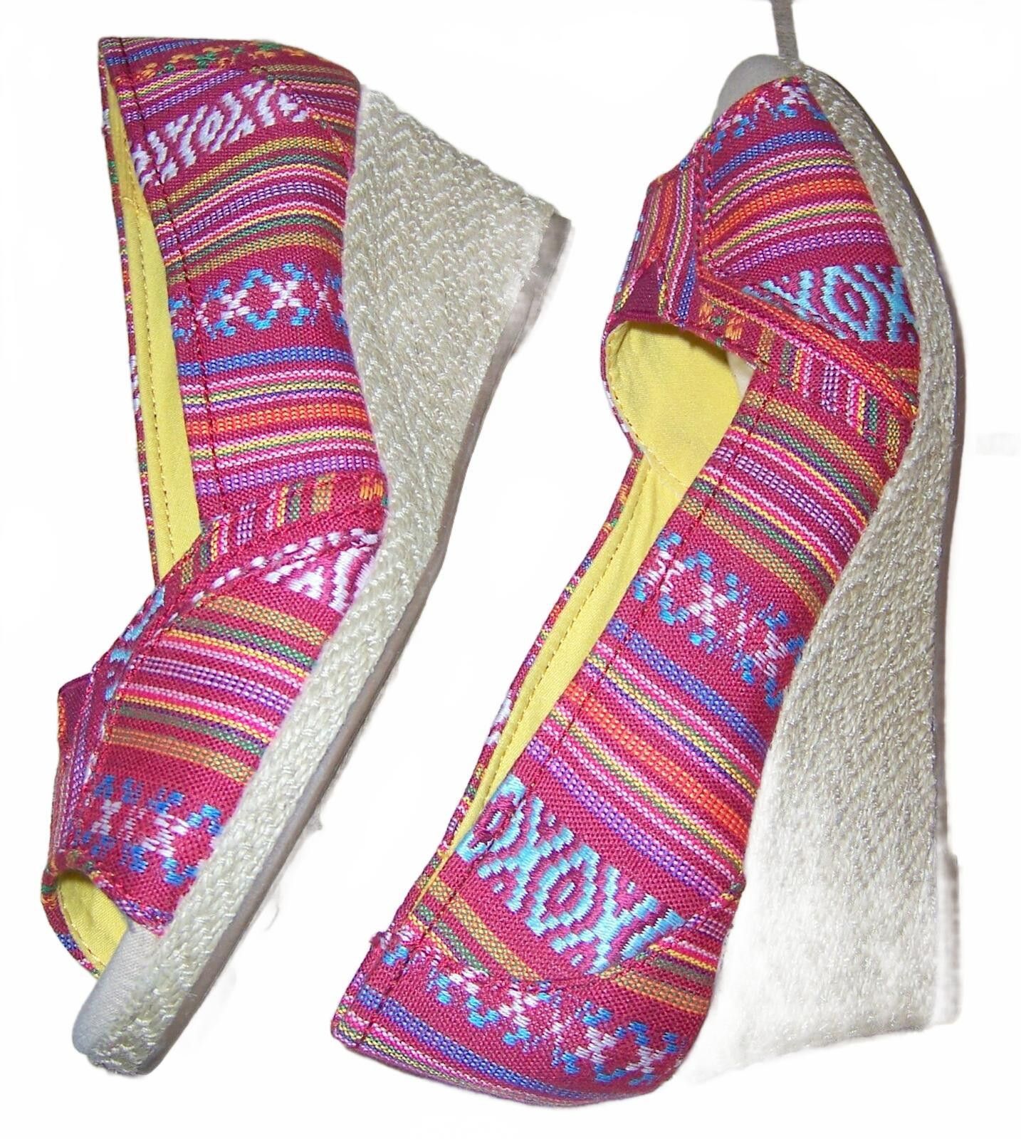 Sonoma Sonoma Multicolored Fabric Peep-Toe Espadrille Wedges- 8.5 M Size US 8.5 / IT 38.5 - 6 Thumbnail
