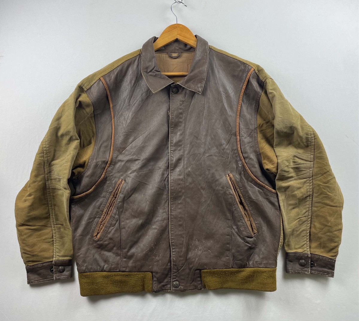 Yves Saint Laurent Vintage Saint laurent leather jacket brown Size US L / EU 52-54 / 3 - 1 Thumbnail