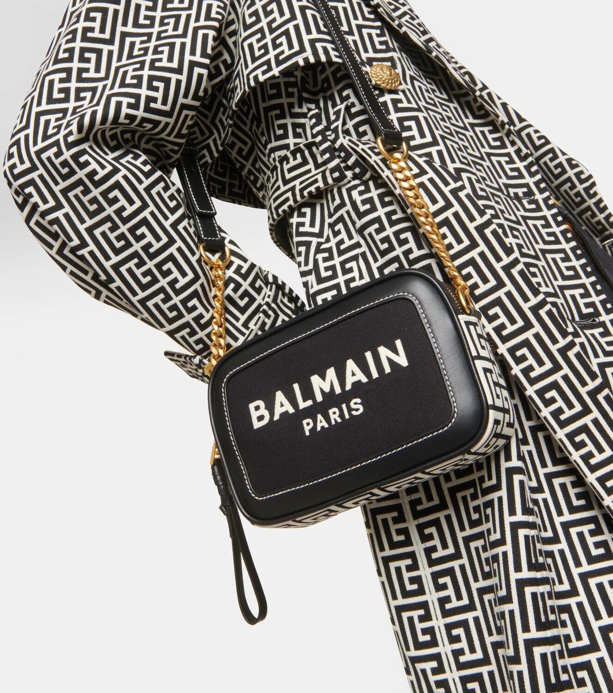 Balmain o1s1wg111225 Size:OS/B-Army Crossbody Bag in Black Size ONE SIZE - 5 Thumbnail