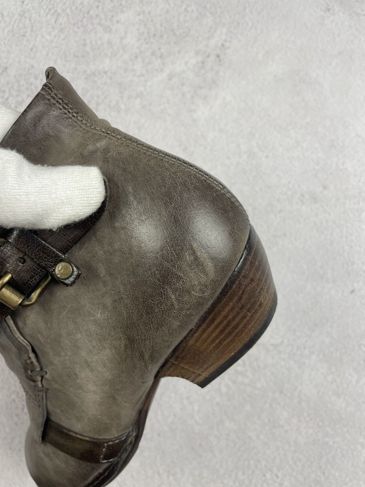 A.S.98 × Vintage A.S. 98 Women’s Leather Ankle Boots Gray Brown Size 37 Size US 7 / IT 37 - 11 Thumbnail