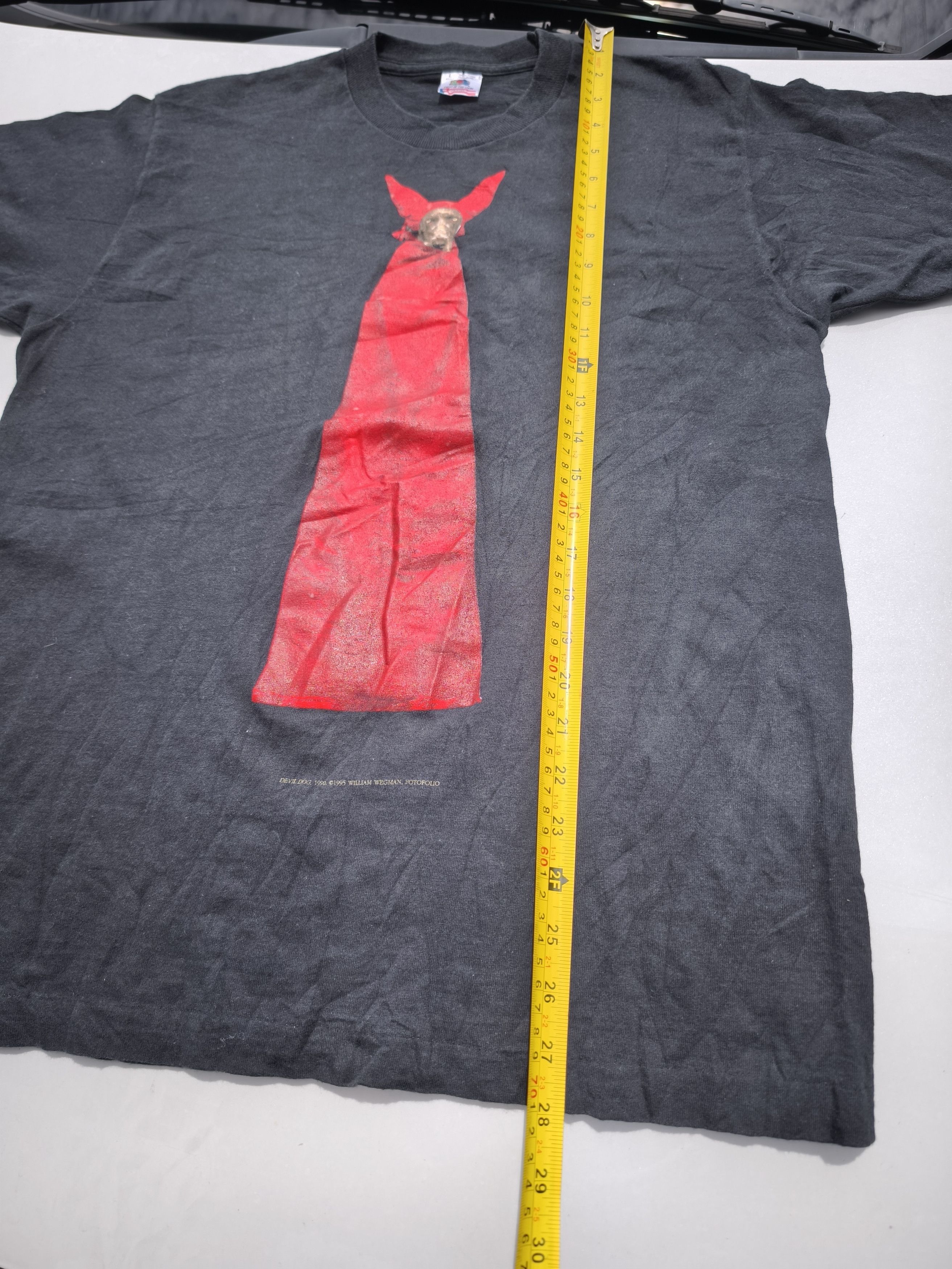 Fruit Of The Loom Ultra Rare!! Vintage Devil Dog 90s T-shirt Size US L / EU 52-54 / 3 - 7 Thumbnail