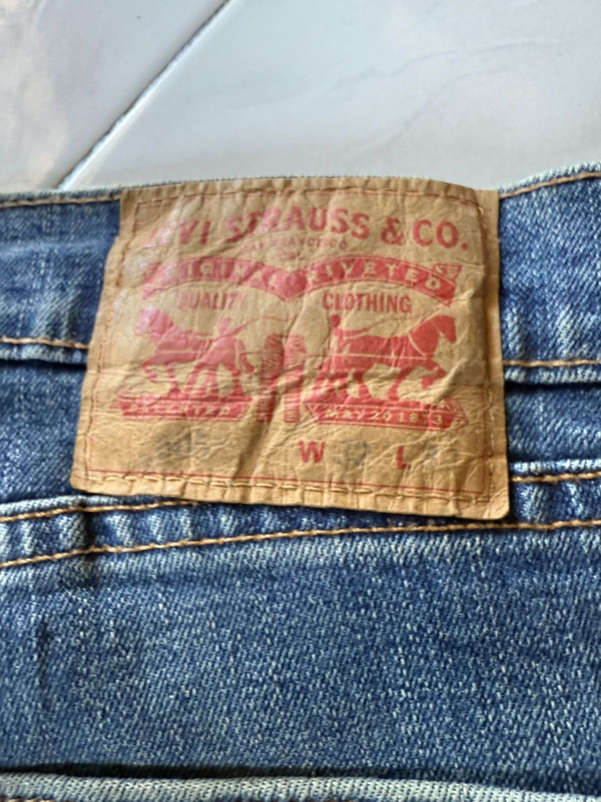 Levi's 2000s Vintage Levis 505 Dusty Muddy Wash Jeans Size US 32 / EU 48 - 16 Thumbnail