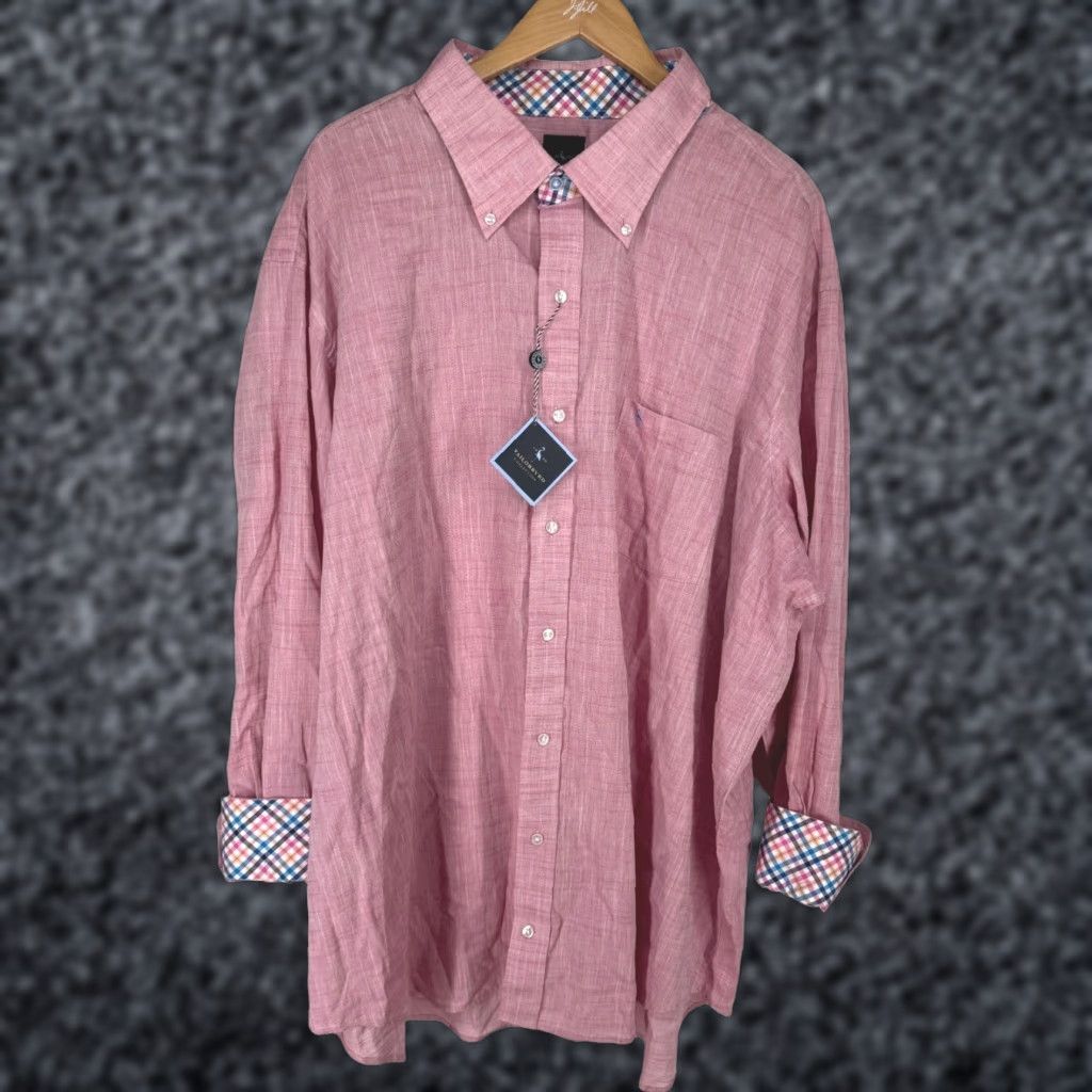 Tailorbyrd Tailorbyrd Mens Chambray Button Shirt Long Sleeve 3XL NEW Contrast Flip Cuffs Size US XXL / EU 58 / 5 - 1 Thumbnail