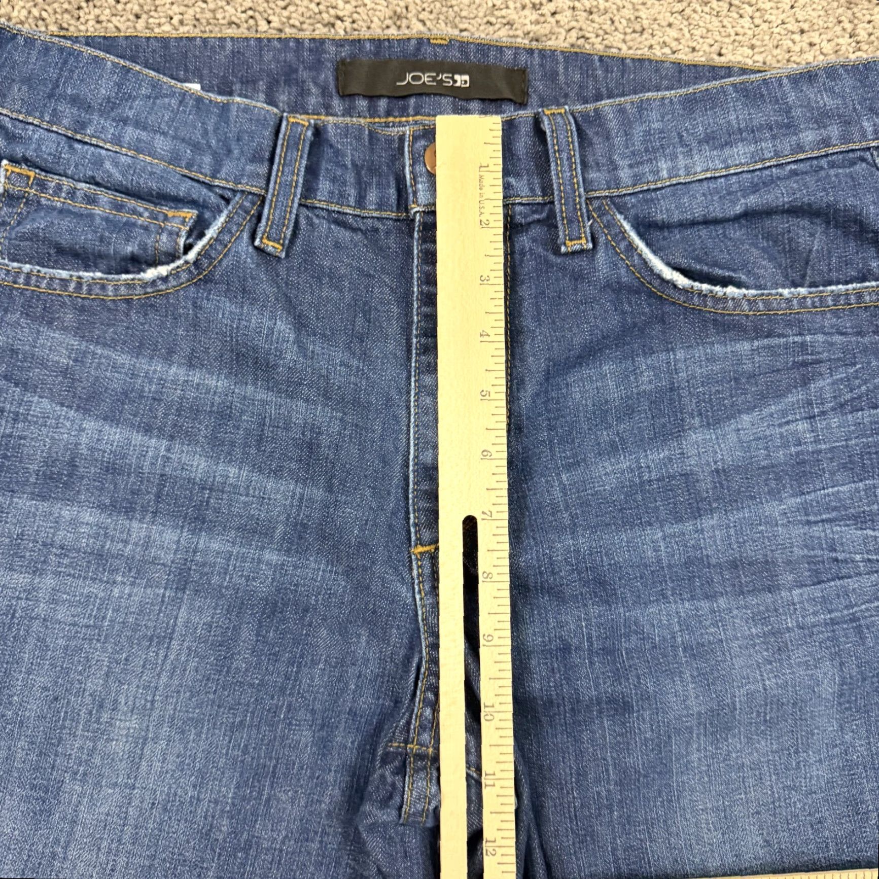 Vintage Joe's Jeans Jeans Mens 32 Straight Leg Mid Rise Dark Wash 100% Cotton Denim Blue The Rebel Size US 32 / EU 48 - 4 Thumbnail