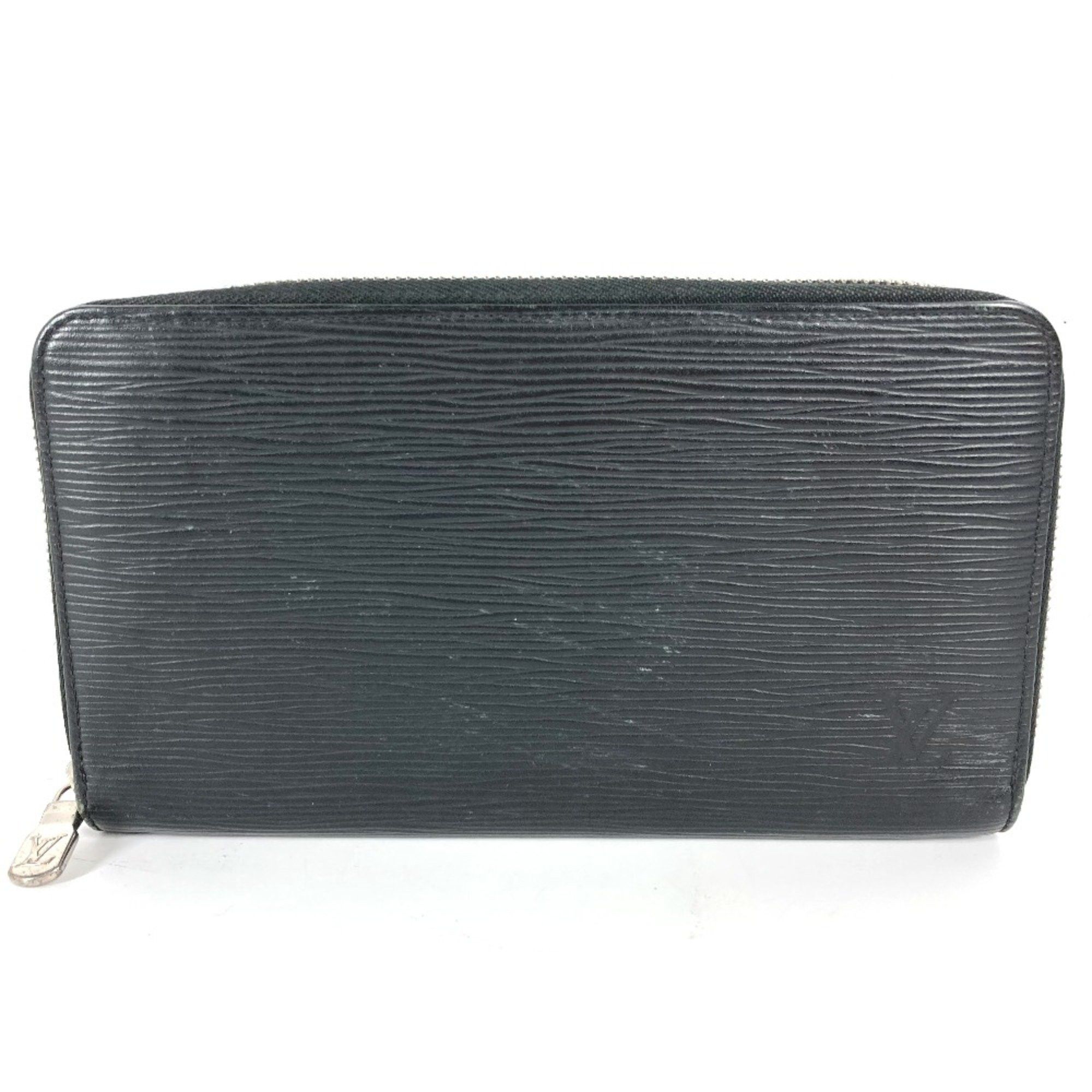 Louis Vuitton Louis Vuitton M62643 Epi Zip Around Long Wallet Noir Black Size ONE SIZE - 1 Thumbnail