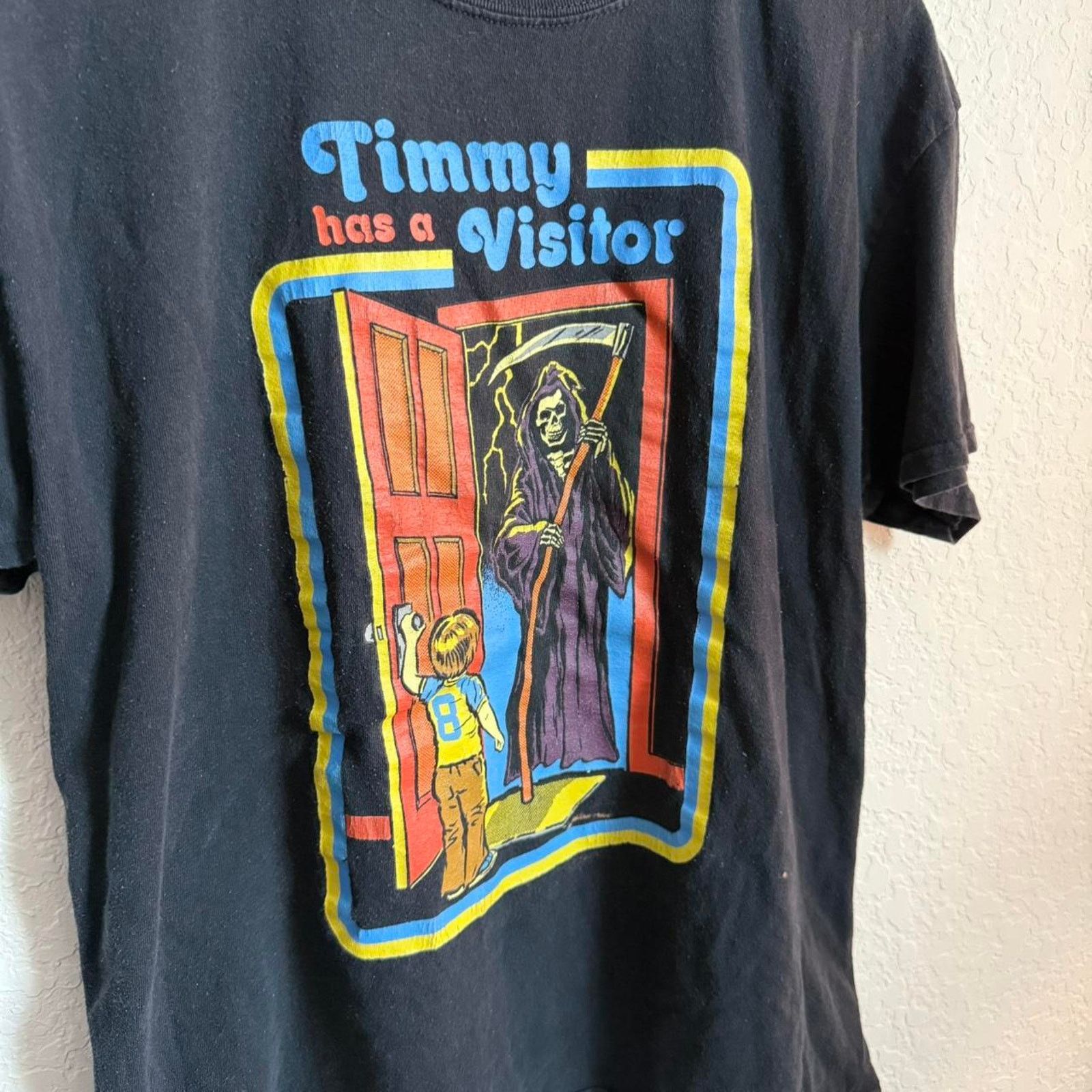 & Other Stories Steven Rhodes Timmy Has A Visitor Grim Reaper Shirt Black Size US L / EU 52-54 / 3 - 6 Thumbnail