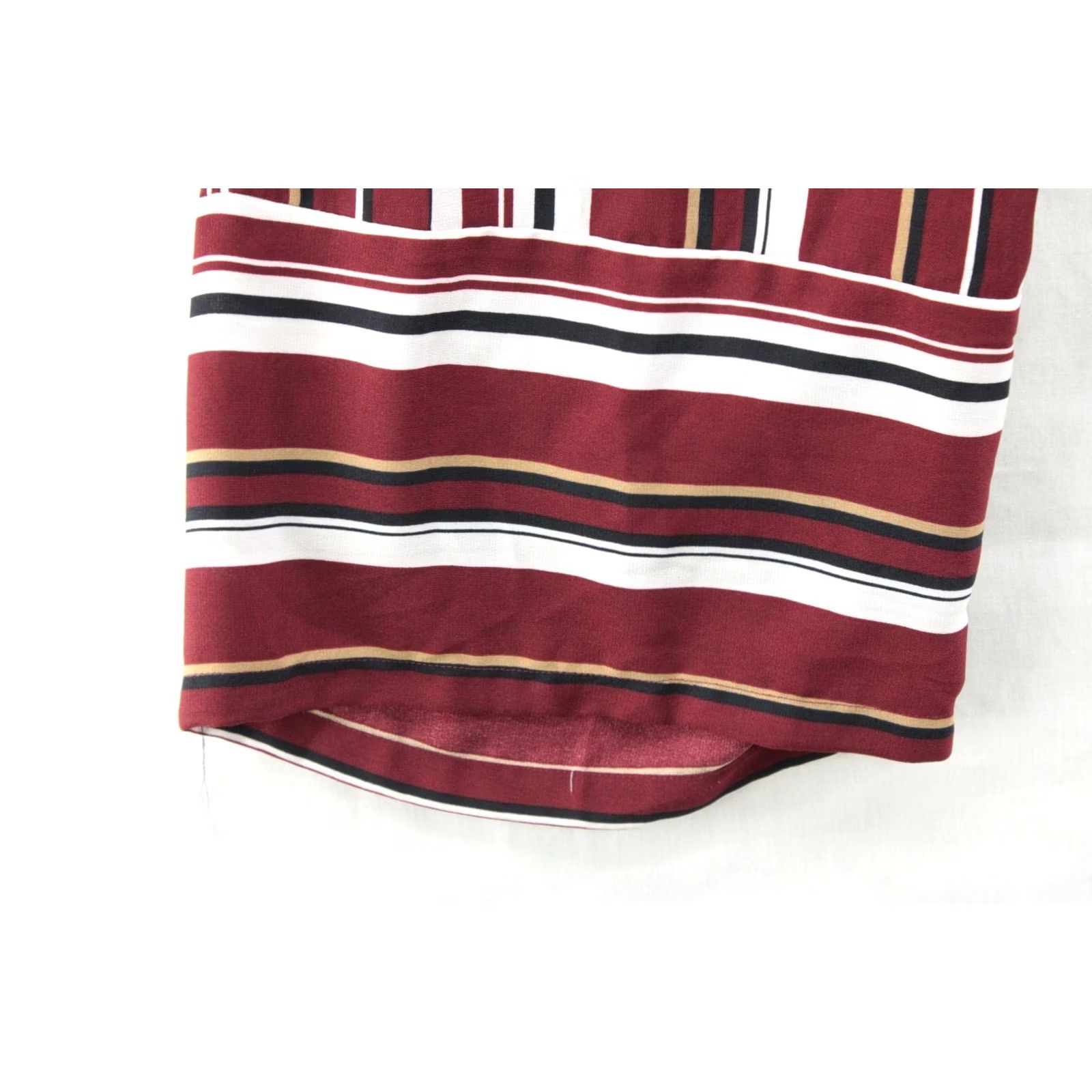 Vintage UMGEE Red Boho Palazzo Pants Wide Leg Drawstring Elastic Waist M Women's Medium Pants Size 32" / US 10 / IT 46 - 4 Thumbnail