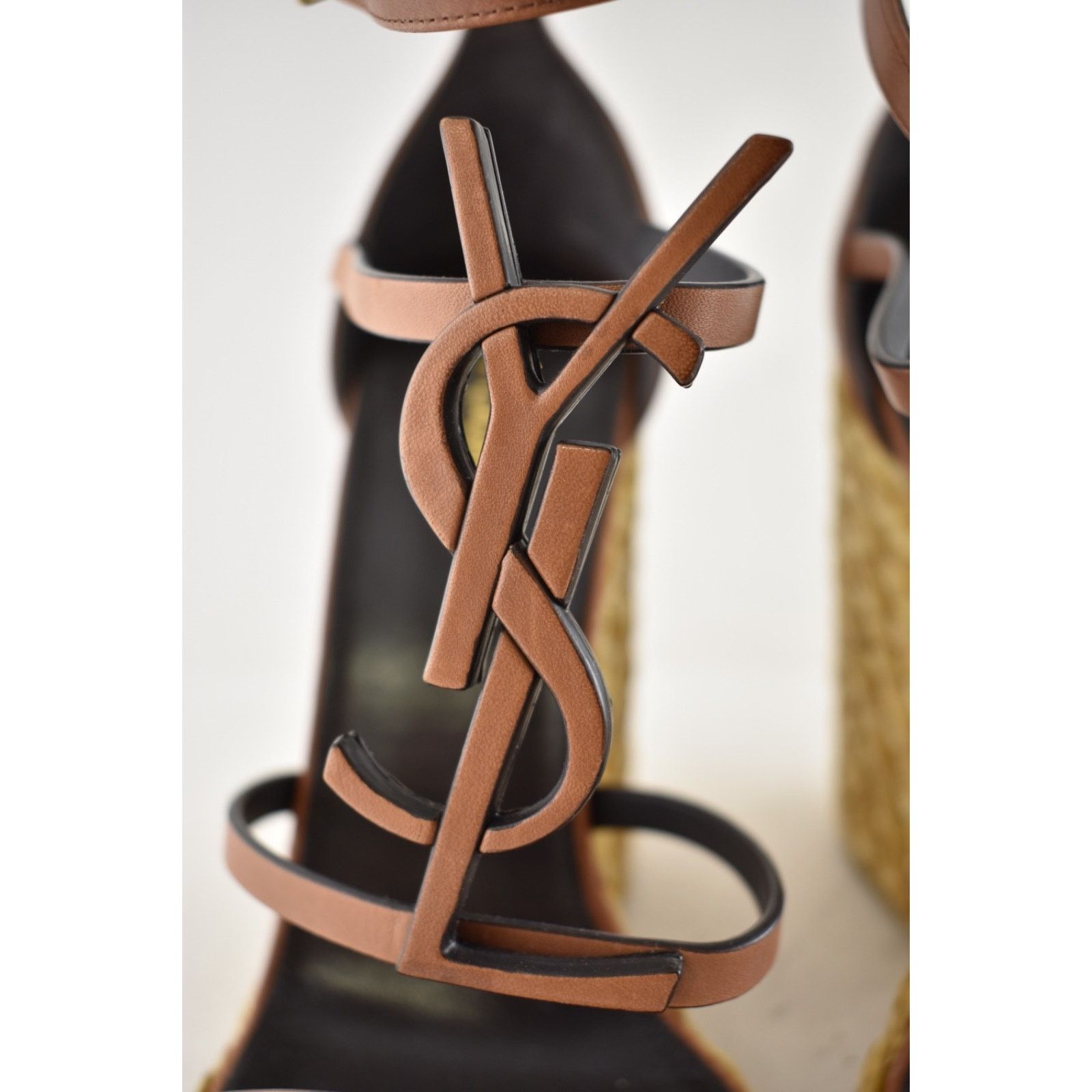 Yves Saint Laurent Saint Laurent YSL Logo Cassandra 105 Ankle Strap Heel 41 Size US 11 / IT 41 - 11 Thumbnail