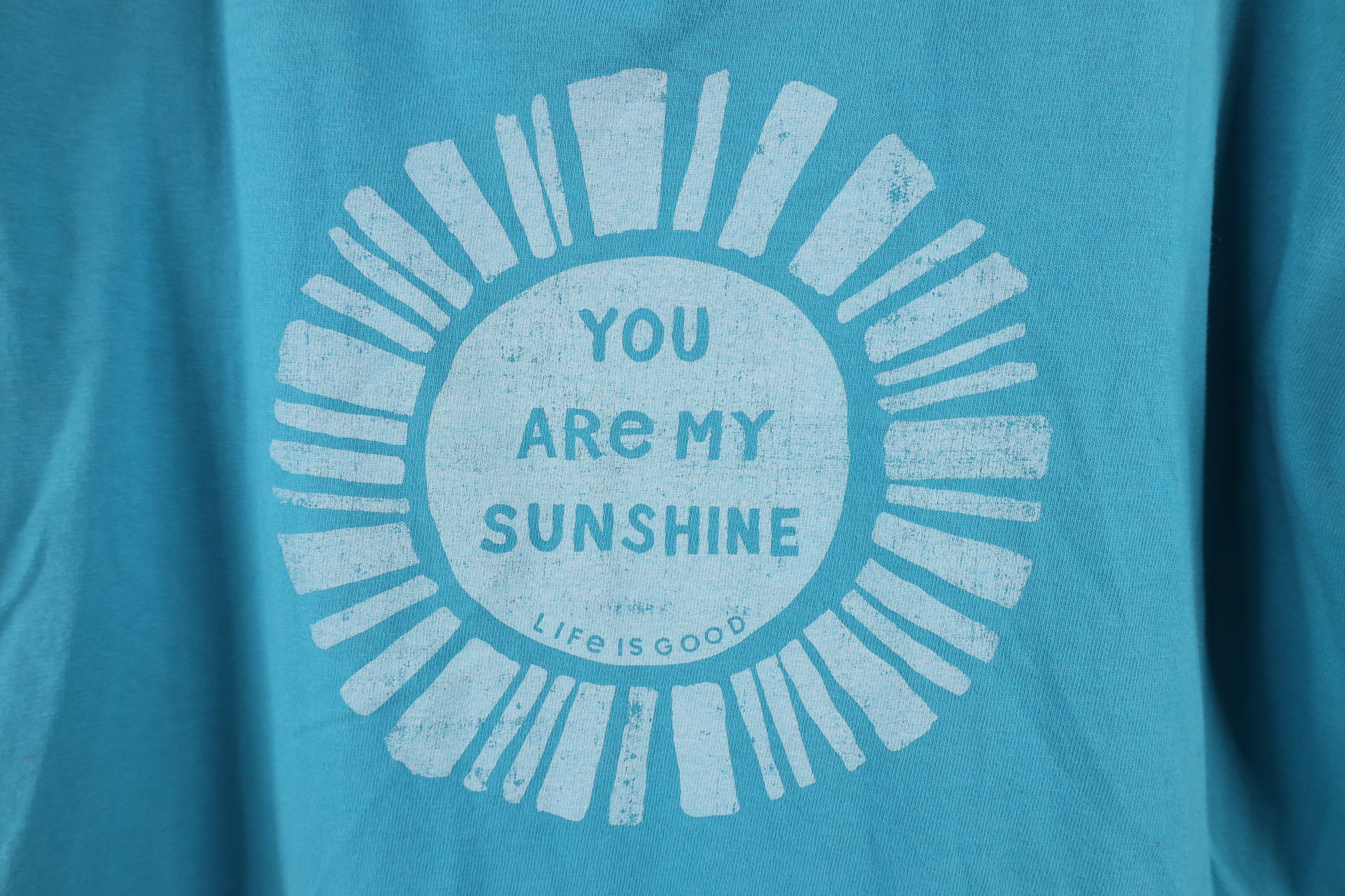 Life is Good × Vintage Life Is Good You Are My Sunshine V-Neck T-Shirt Crusher Size L / US 10 / IT 46 - 4 Thumbnail