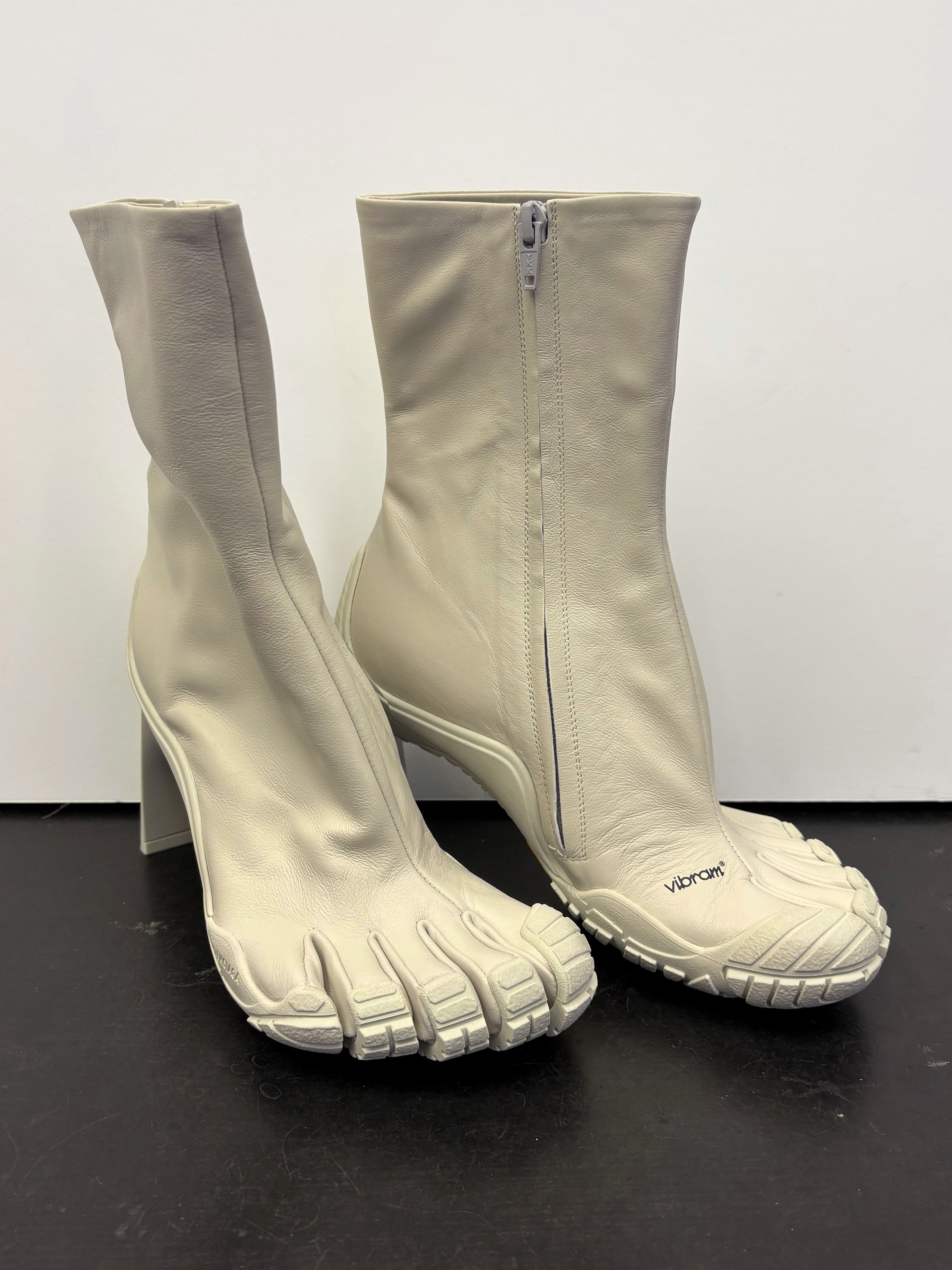 Balenciaga Vibram Five Fingers white boots