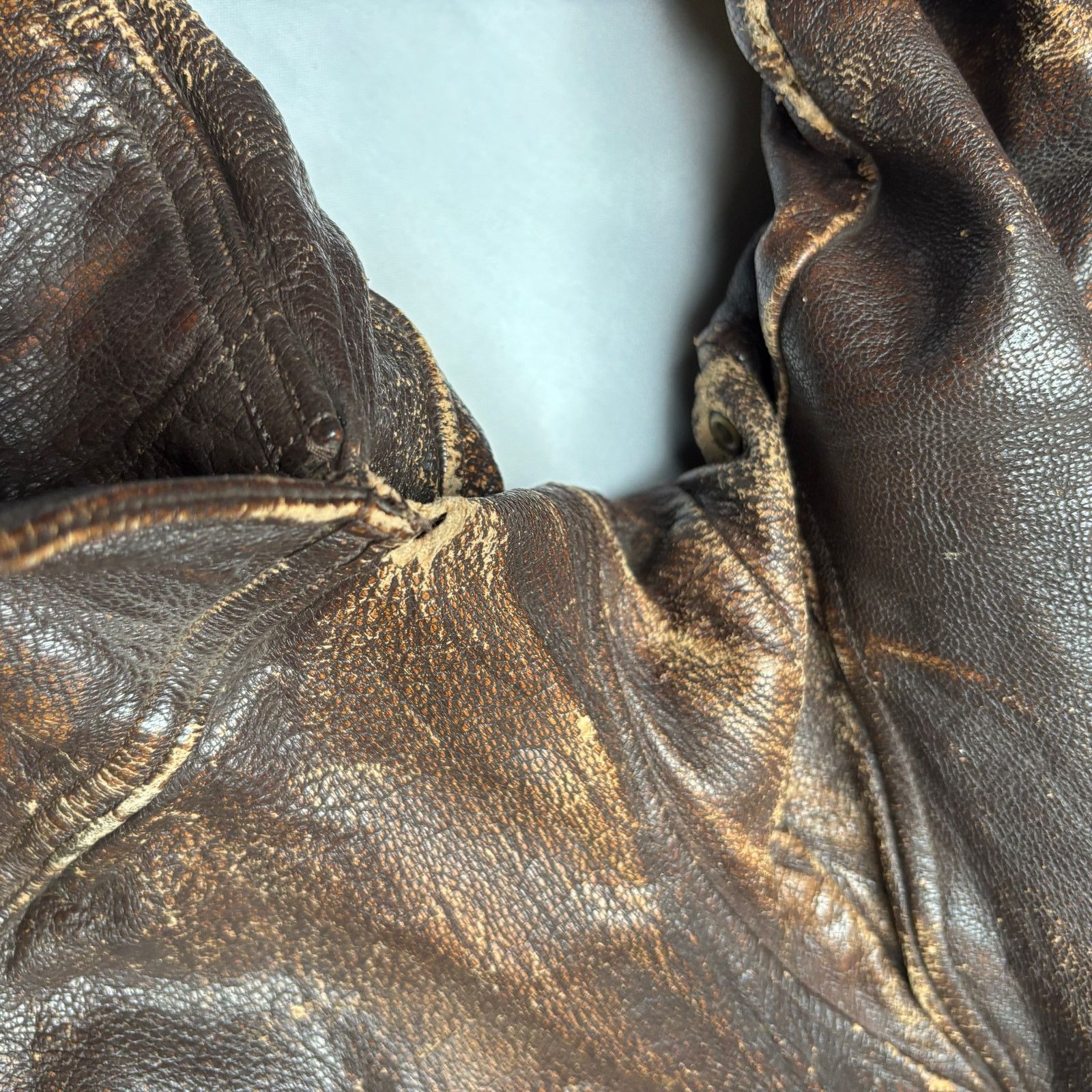 Vintage Vintage 50s USN G-1 Leather Flight Jacket L.W. Foste Size US M / EU 48-50 / 2 - 17 Thumbnail