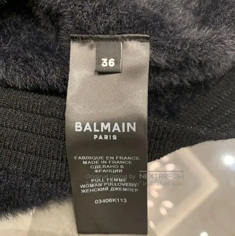 Balmain Balmain Women's Black Winter Cardigan (Size XS) . Size XS / US 0-2 / IT 36-38 - 4 Thumbnail