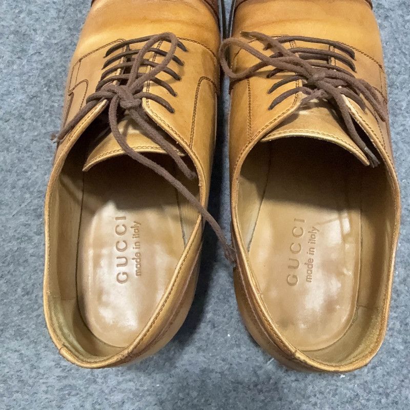Gucci Gucci Lace-Up Leather Loafers in Light Brown -2508 Size US 8 / EU 41 - 7 Thumbnail