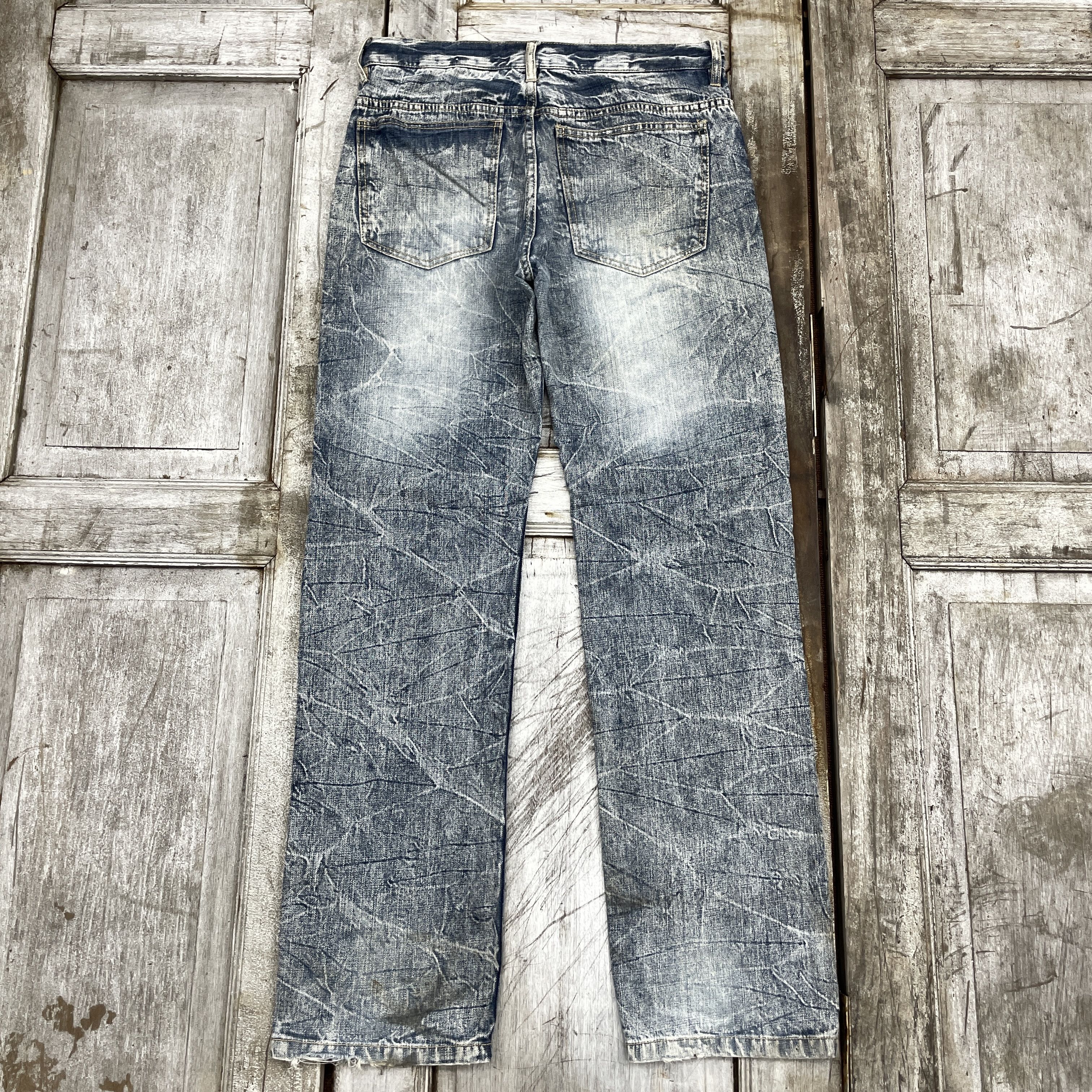 Japanese Brand Vintage Japanese Brand Faded Jeans-wc 295 Size US 33 - 2 Thumbnail