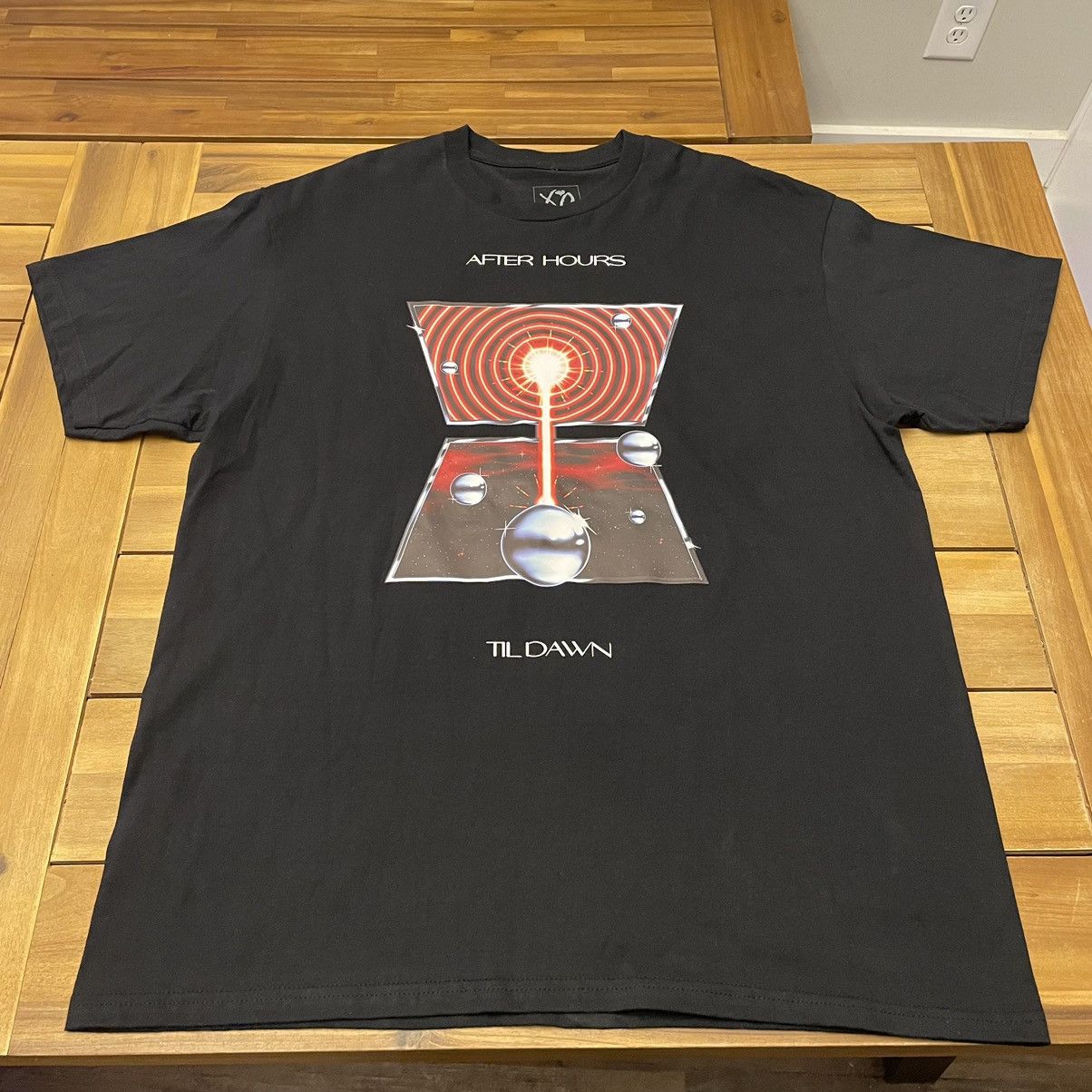 Image of New The Weeknd After Hours Til Dawn 2022 Tour Global Shirt in Black, Men's (Size XL)