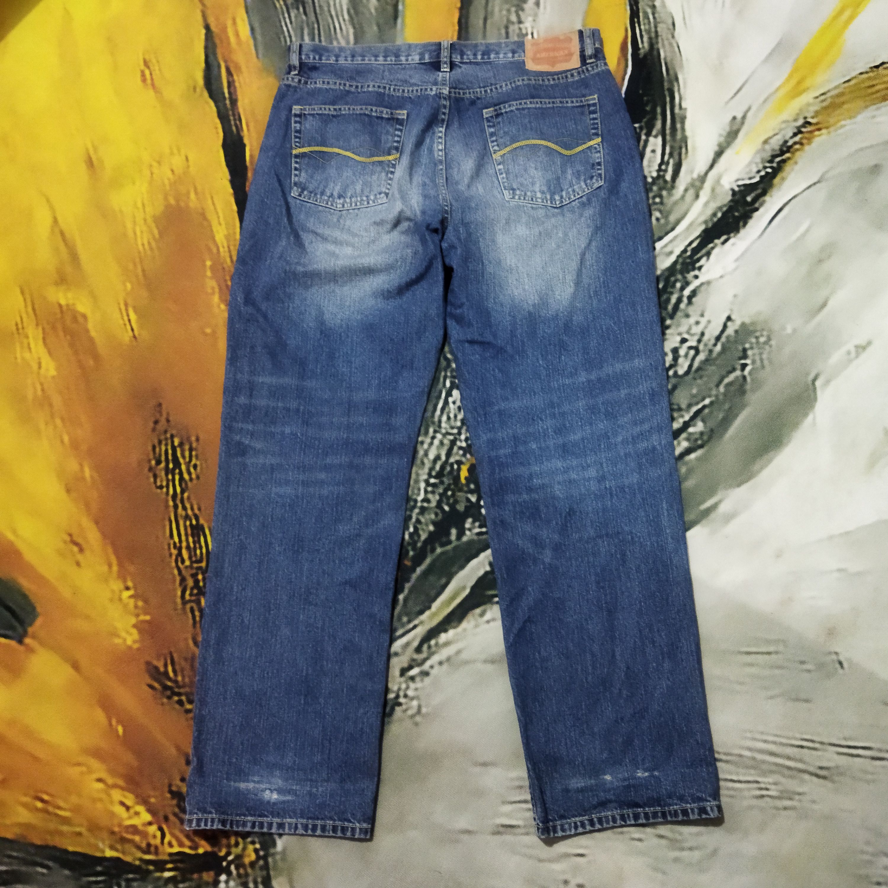 Japanese Brand × Vintage VINTAGE AMORE PURO DISTRESSED BLUE JEANS PANTS Size US 37 - 7 Thumbnail