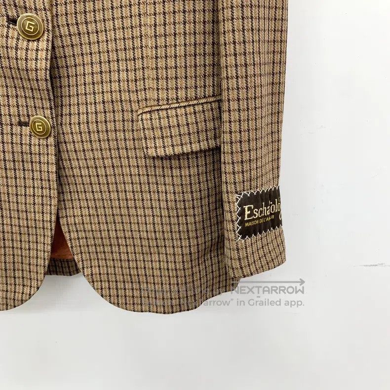 Gucci Gucci Brown plaid linen lapel single-breasted long-sleeved Size XS / US 0-2 / IT 36-38 - 4 Thumbnail