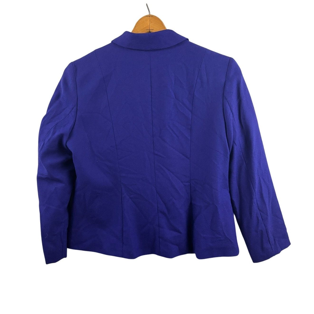 Pendleton VTG 1990s Pendleton Wool Blazer Jacket One-Button Blue 14 Size XL / US 12-14 / IT 48-50 - 2 Thumbnail