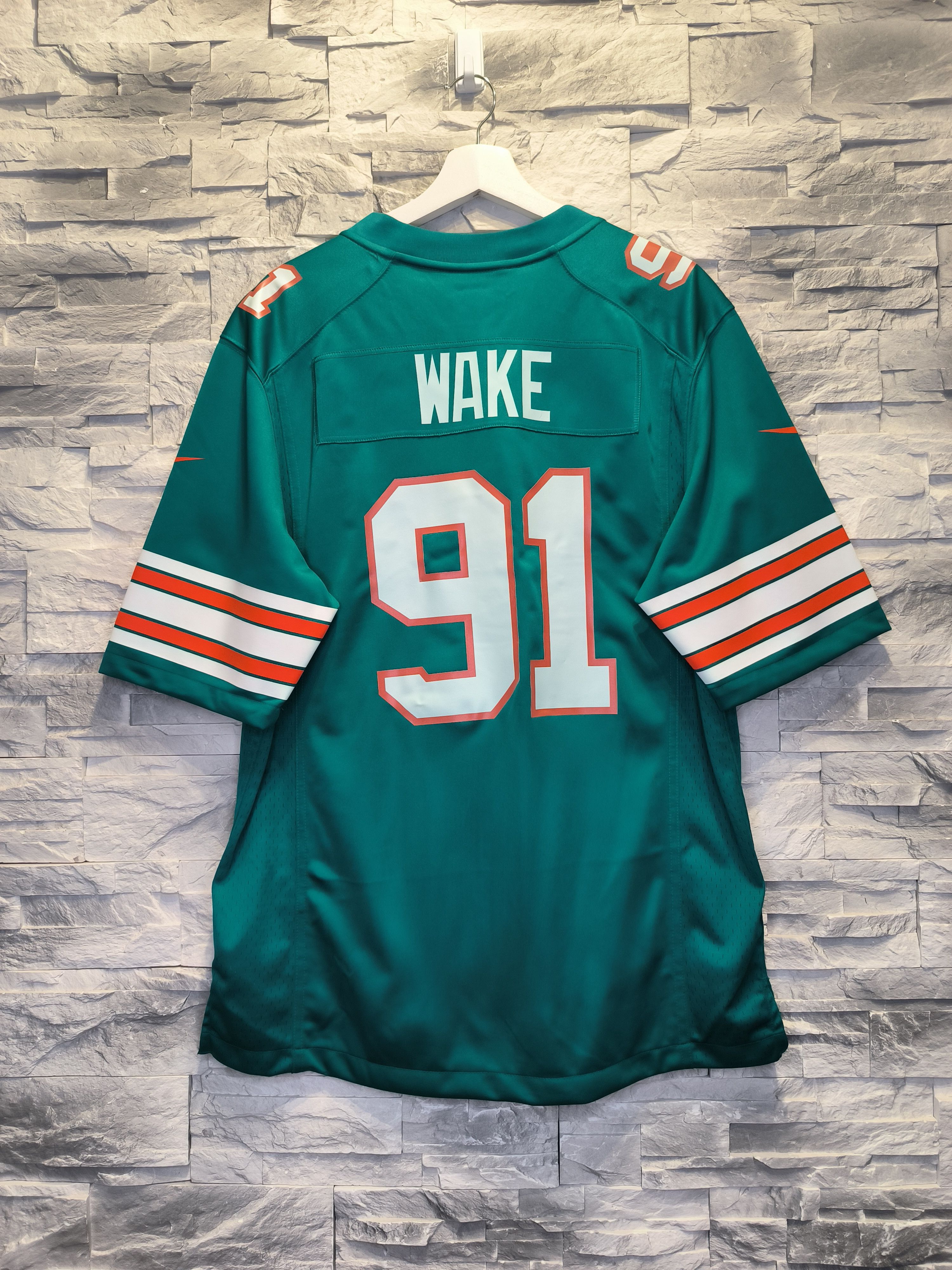 NFL × Nike Nike Jersey NFL Wake 91 Miami Dolphins Shirt Size US M / EU 48-50 / 2 - 2 Thumbnail