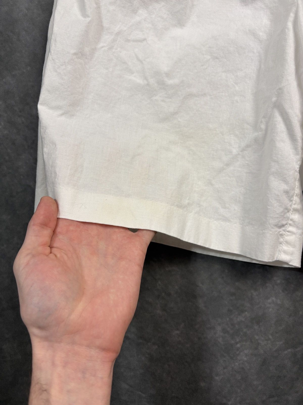 Vintage Vintage Pleated Shorts 80s 90s Cotton Loose Baggy White Stag Size US 28 / EU 44 - 8 Thumbnail