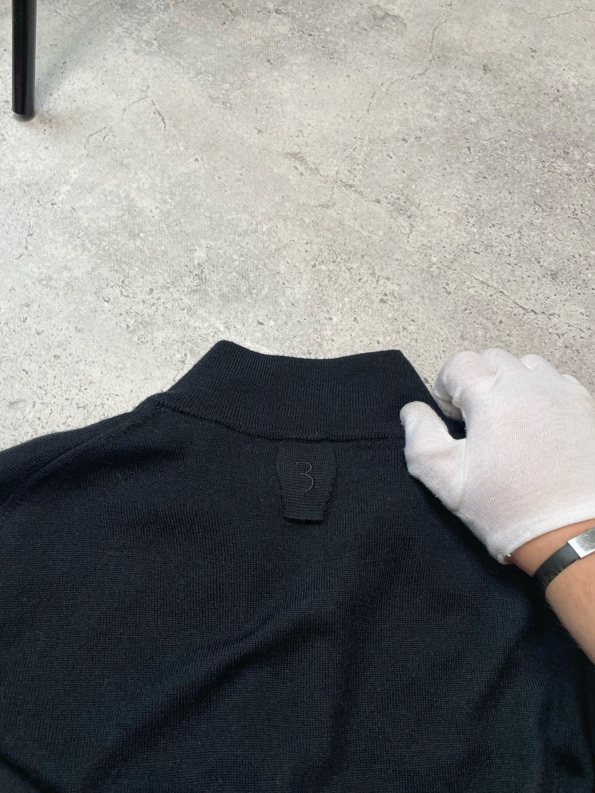 Billionaire Couture Billionaire Couture Merino Wool Zip Polo Long Sleeve Sweater Size US L / EU 52-54 / 3 - 10 Thumbnail