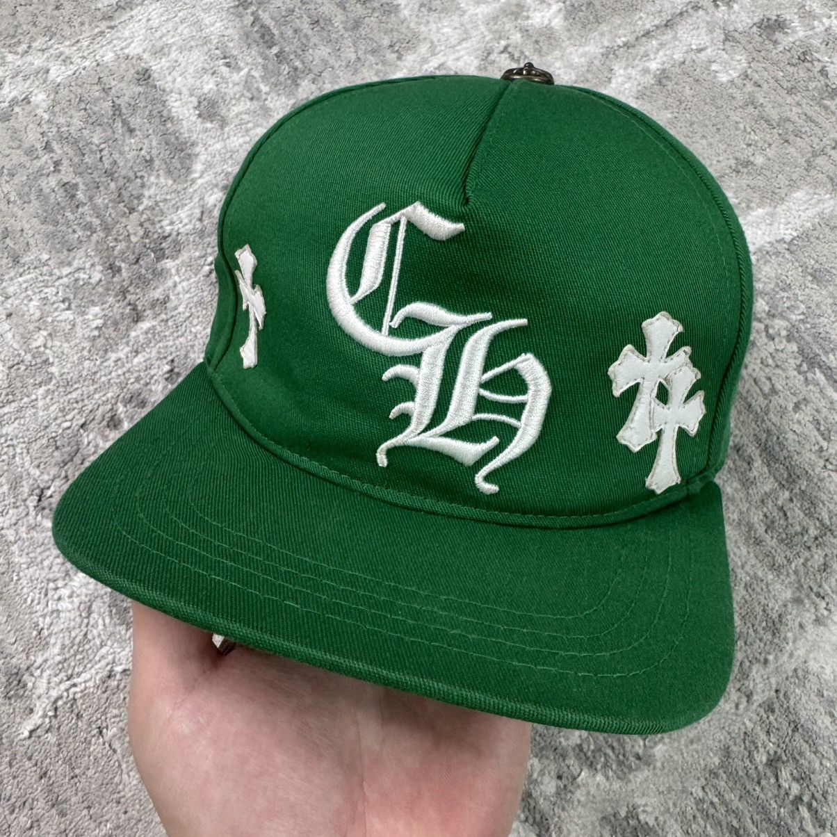 Chrome Hearts Leather cross patch baseball hat Size ONE SIZE - 2 Thumbnail