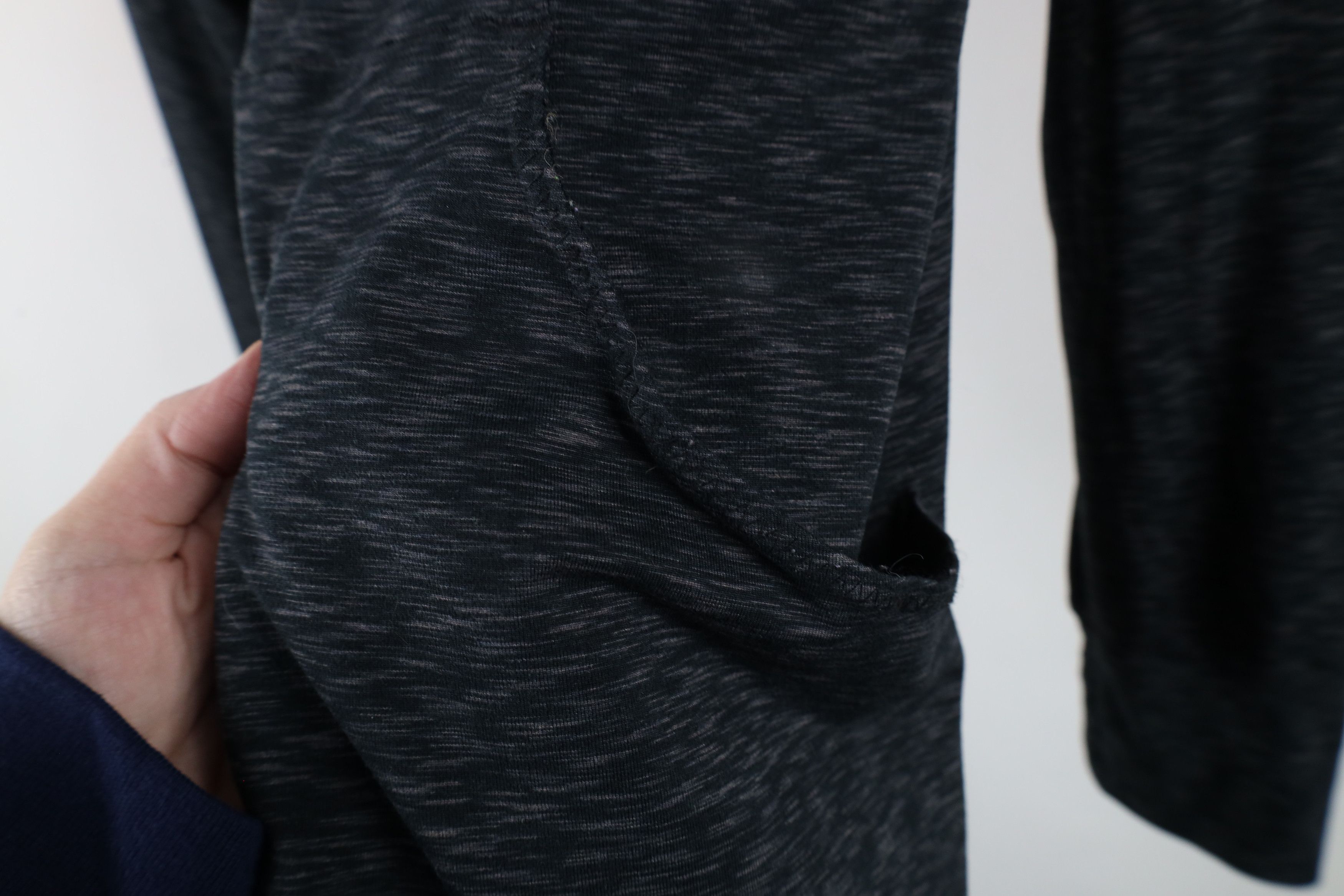 The North Face × Vintage The North Face Lightweight Knit Full Zip Hoodie Black Size XL / US 12-14 / IT 48-50 - 7 Thumbnail