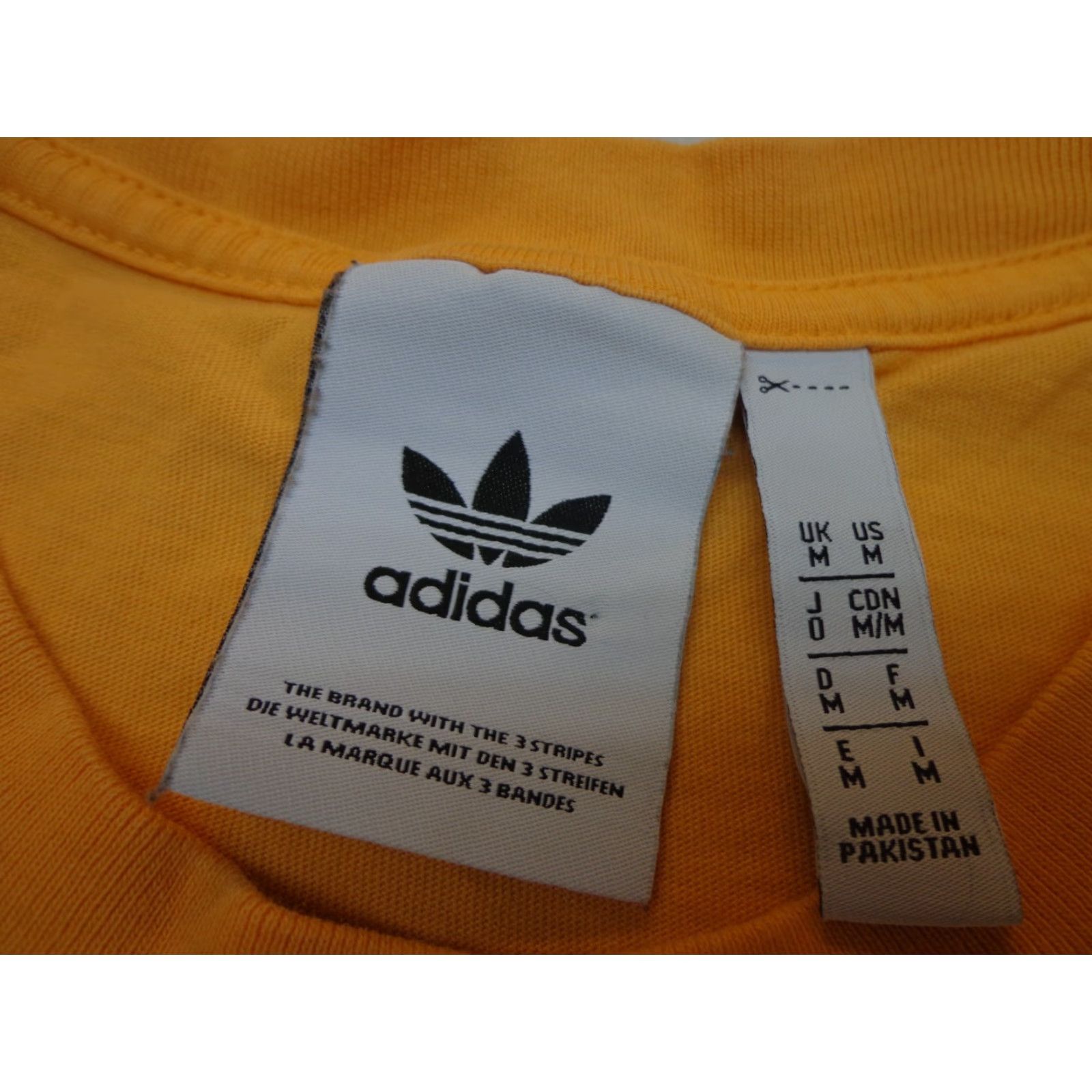 Adidas VINTAGE adidas Trefoil Logo Orange T Shirt Size Medium (Fits Loose) Size US M / EU 48-50 / 2 - 3 Thumbnail