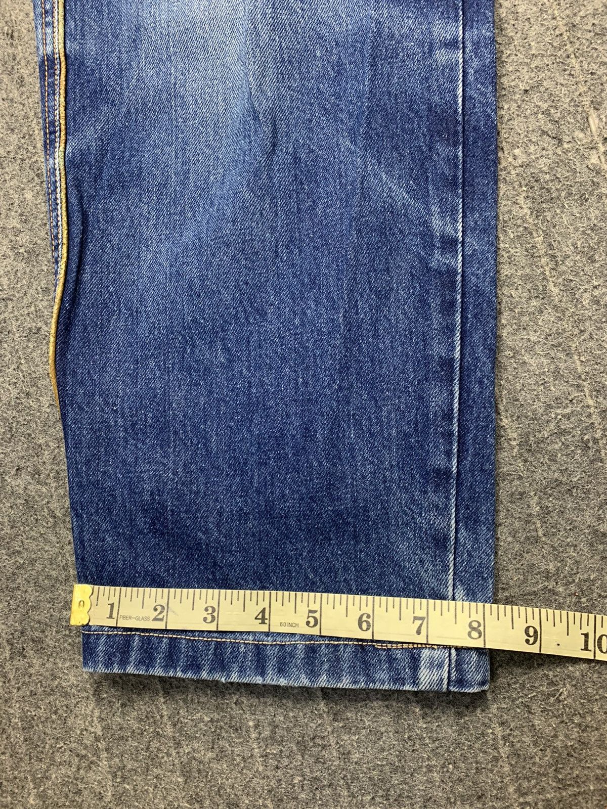 Designer 90s Santa Fe Indigo Denim Jeans Embroidery Logo Back Pocket Size US 32 / EU 48 - 15 Thumbnail
