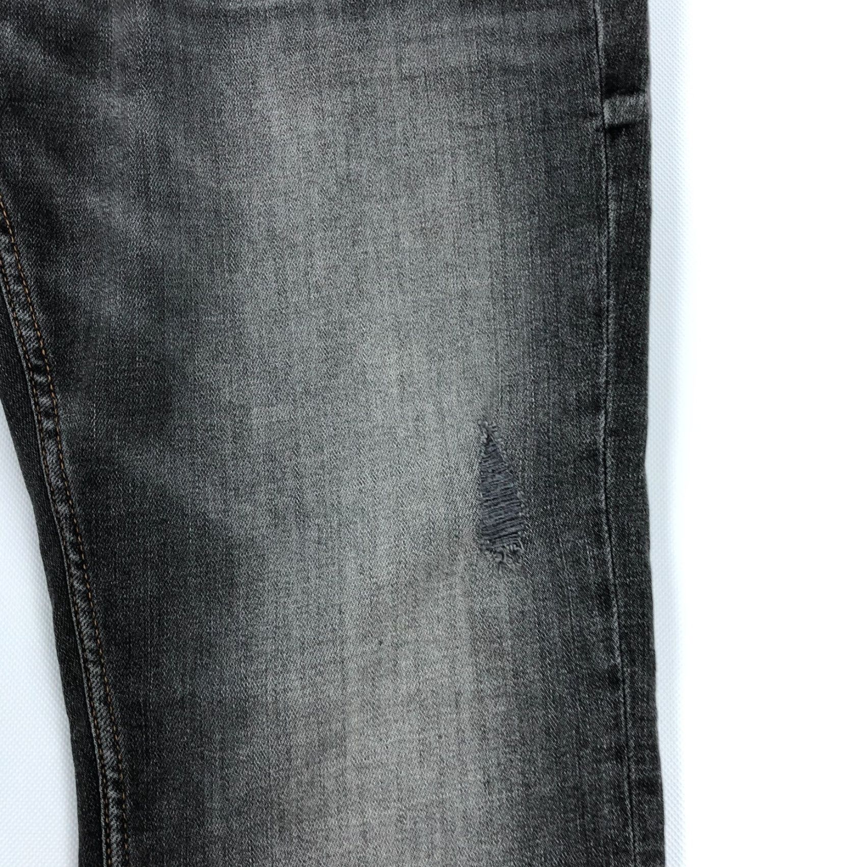 Guess GUESS Jeans Mens 38x32 Davis Slim Straight Black Denim Pants Distressed Jeans 5-Pocket Design Straight Mens Regular Size 38 Black Denim Size US 38 / EU 54 - 4 Thumbnail