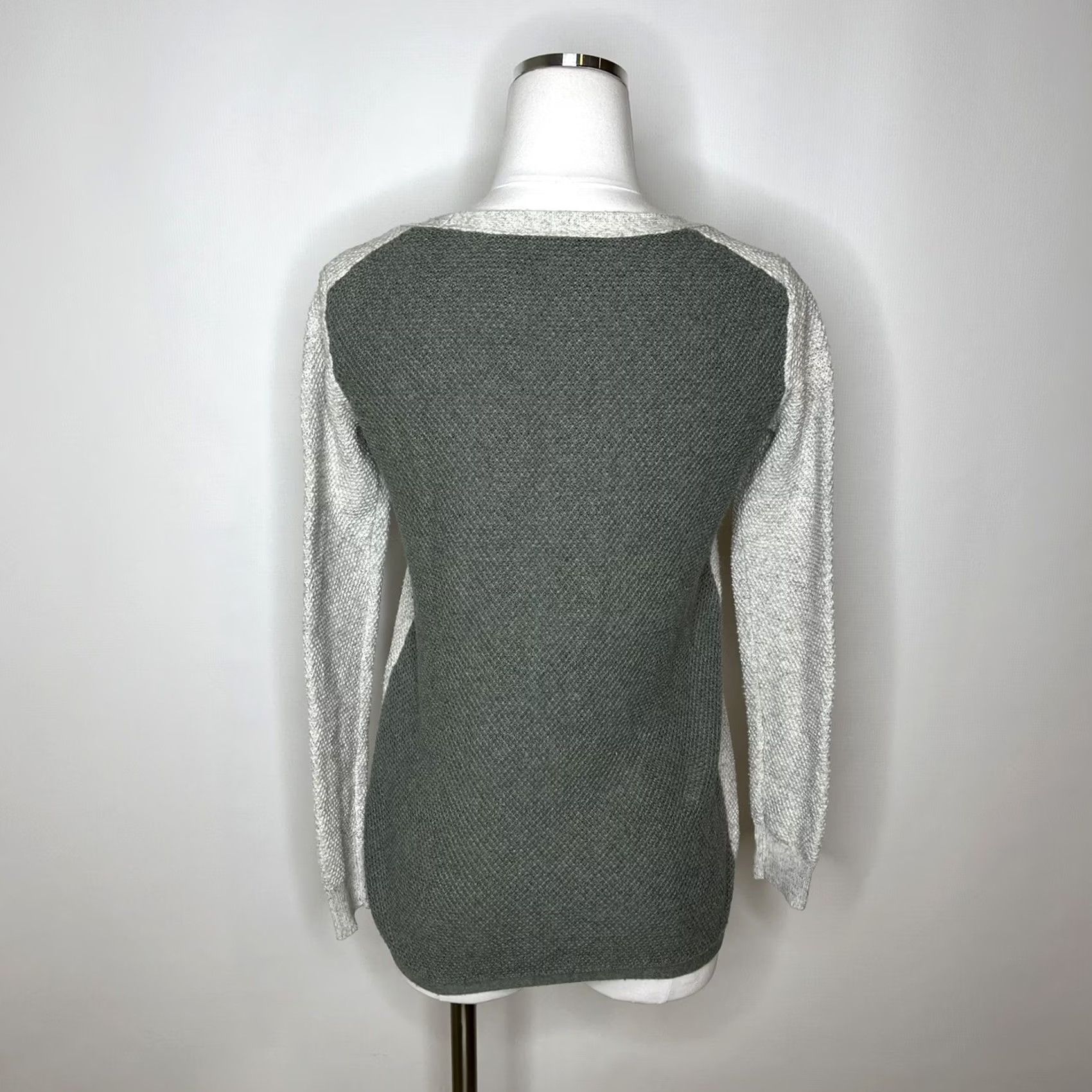 Madewell Madewell Sweater Womens XS Gray Sage Green Causal Knit Crew Neck Dolman Sleeve Pullove r Multicolor Pattern Geometric 60s? Size XS / US 0-2 / IT 36-38 - 3 Thumbnail