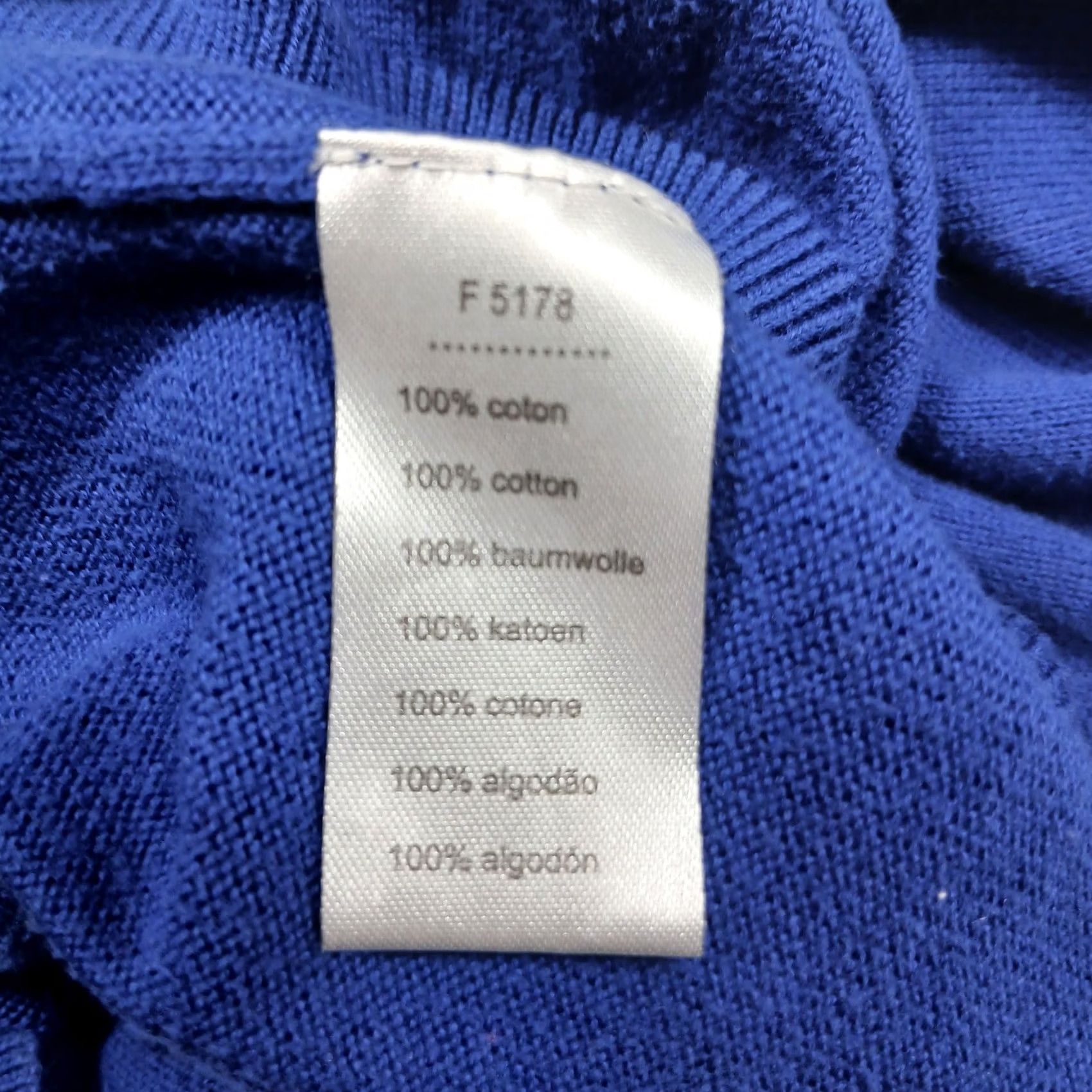Lacoste Lacoste Sweater Vest Men 11R Blue Cotton V-Neck Croc Logo Vest Knit Sleeveless Golf Adults Mens Size US L / EU 52-54 / 3 - 6 Thumbnail