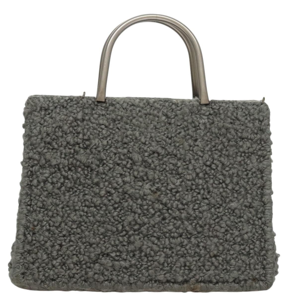 Salvatore Ferragamo Salvatore Ferragamo Hand Bag Wool Gray Size ONE SIZE - 2 Thumbnail